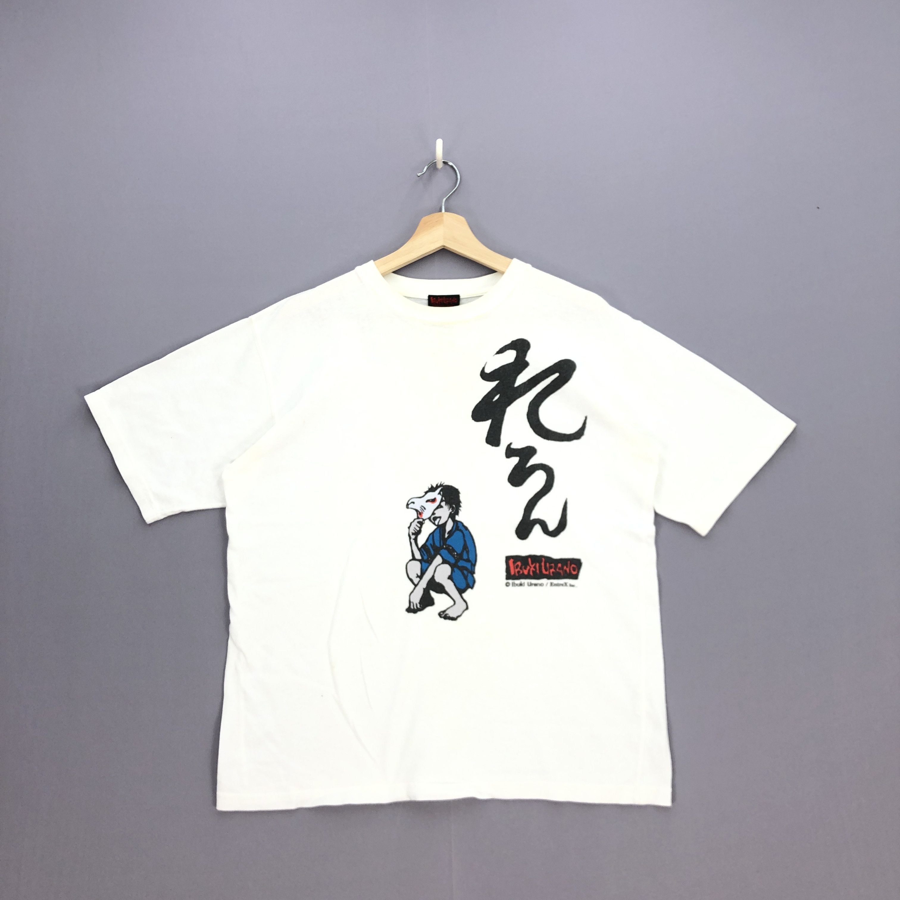 Anime Vintage Ibuki Urano T Shirt Japanese Anime Cartoon Tees Size US L / EU 52-54 / 3 - 1 Thumbnail