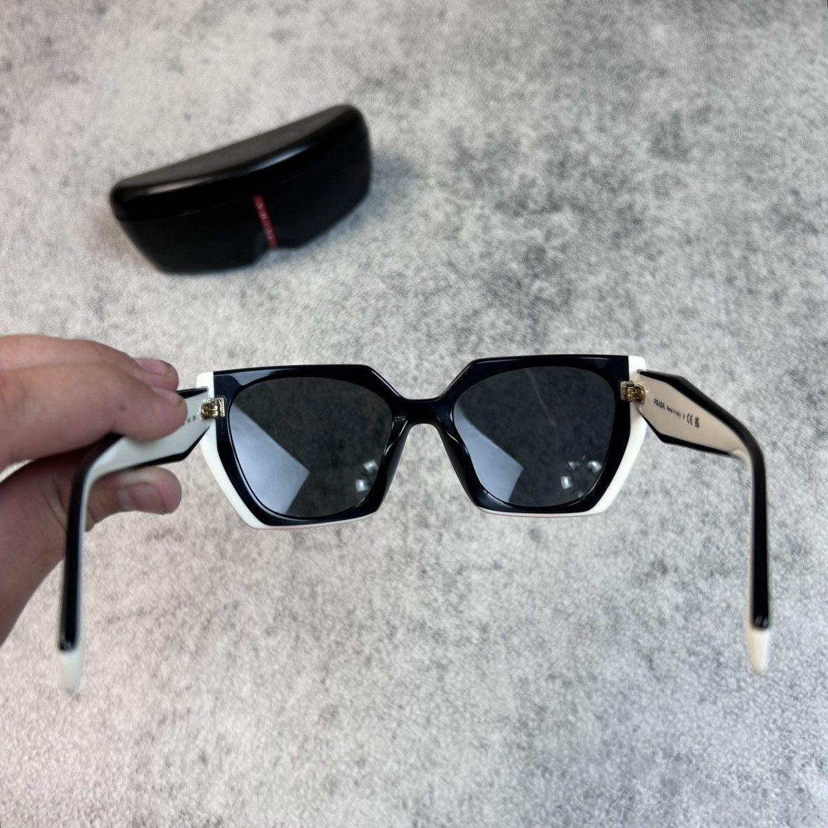 Prada Luxury PRADA Sunglasses with case off white Size ONE SIZE - 6 Thumbnail