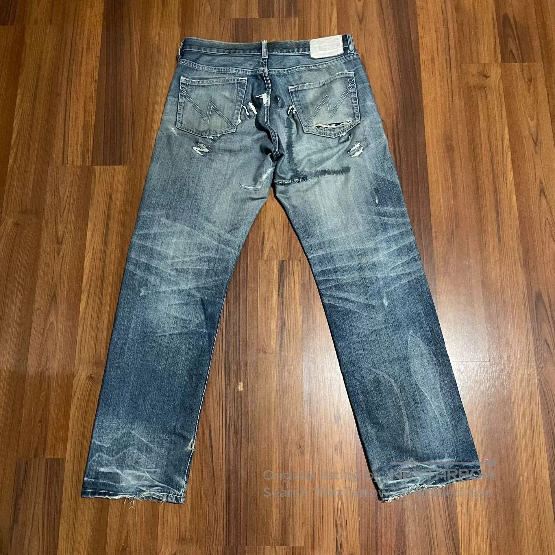 Neighborhood NEIGHBORHOOD 08EX Graffiti Print Jeans. Size US 43 - 2 Thumbnail