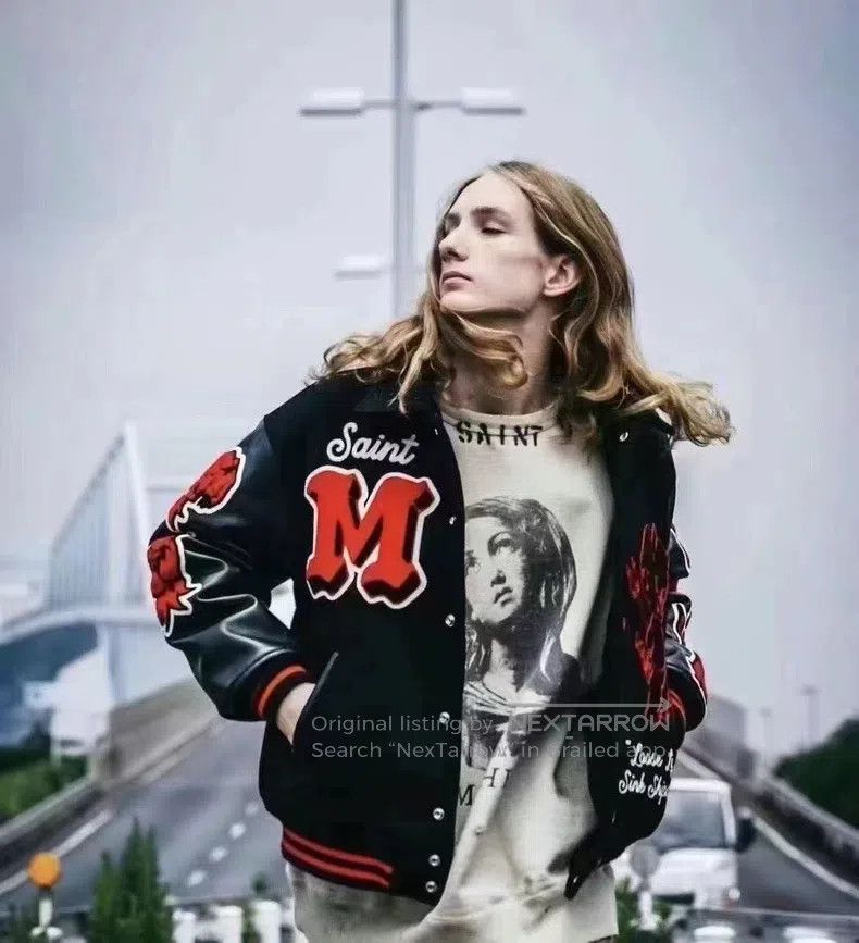 Saint Michael Saint Michael Devil Leather Sleeve Jacket Size US L / EU 52-54 / 3 - 9 Thumbnail