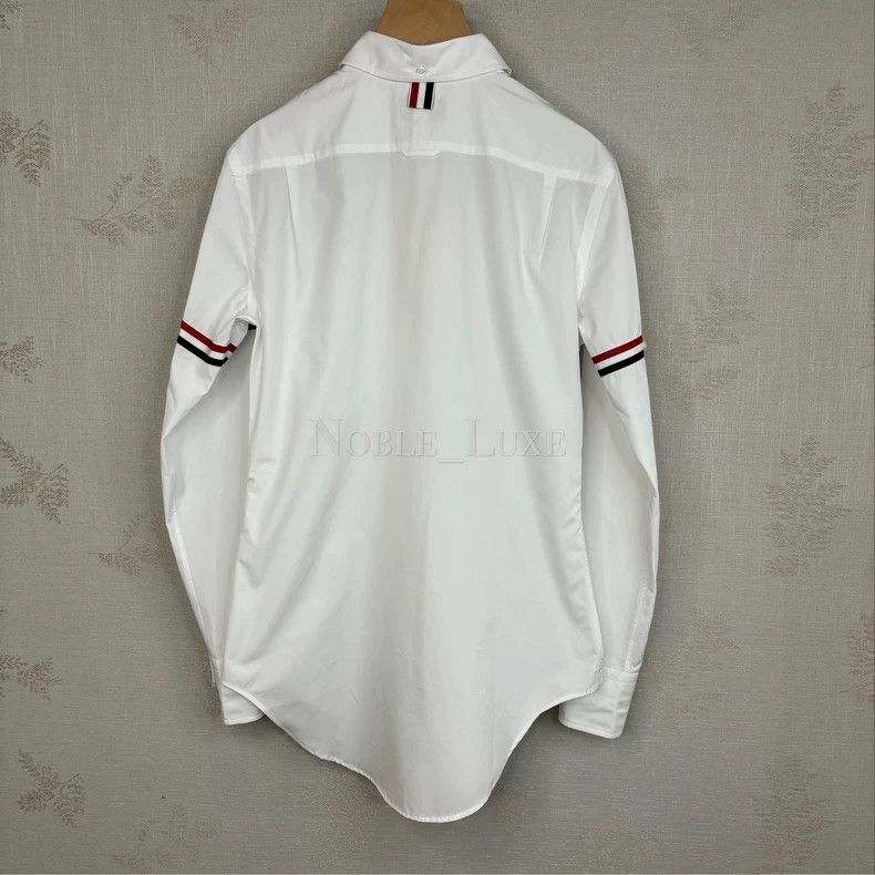 Thom Browne Thom Browne Long-sleeved cotton shirt Size XS / US 0-2 / IT 36-38 - 5 Thumbnail
