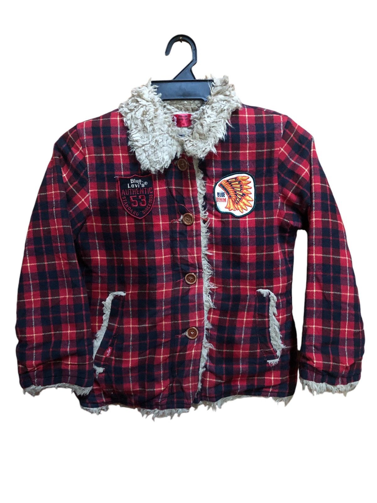 Levi's Levis Red Tab Kid Check Tartan Warm Winter Jacket Size XS / US 0-2 / IT 36-38 - 1 Thumbnail