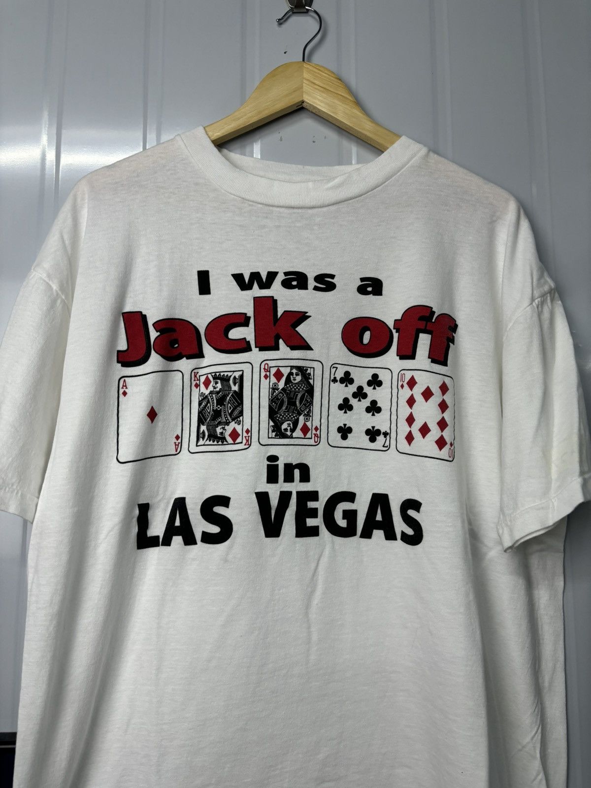 Vintage RARE! Vintage 90’s Jack Off Las Vegas Parody Tee Size US XL / EU 56 / 4 - 4 Thumbnail