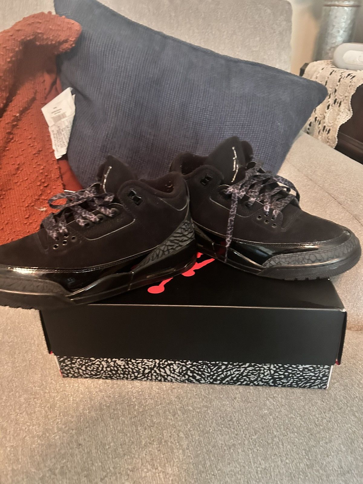 Jordan Brand Jordan 3 Black cat Size US 8.5 / EU 41-42 - 6 Thumbnail