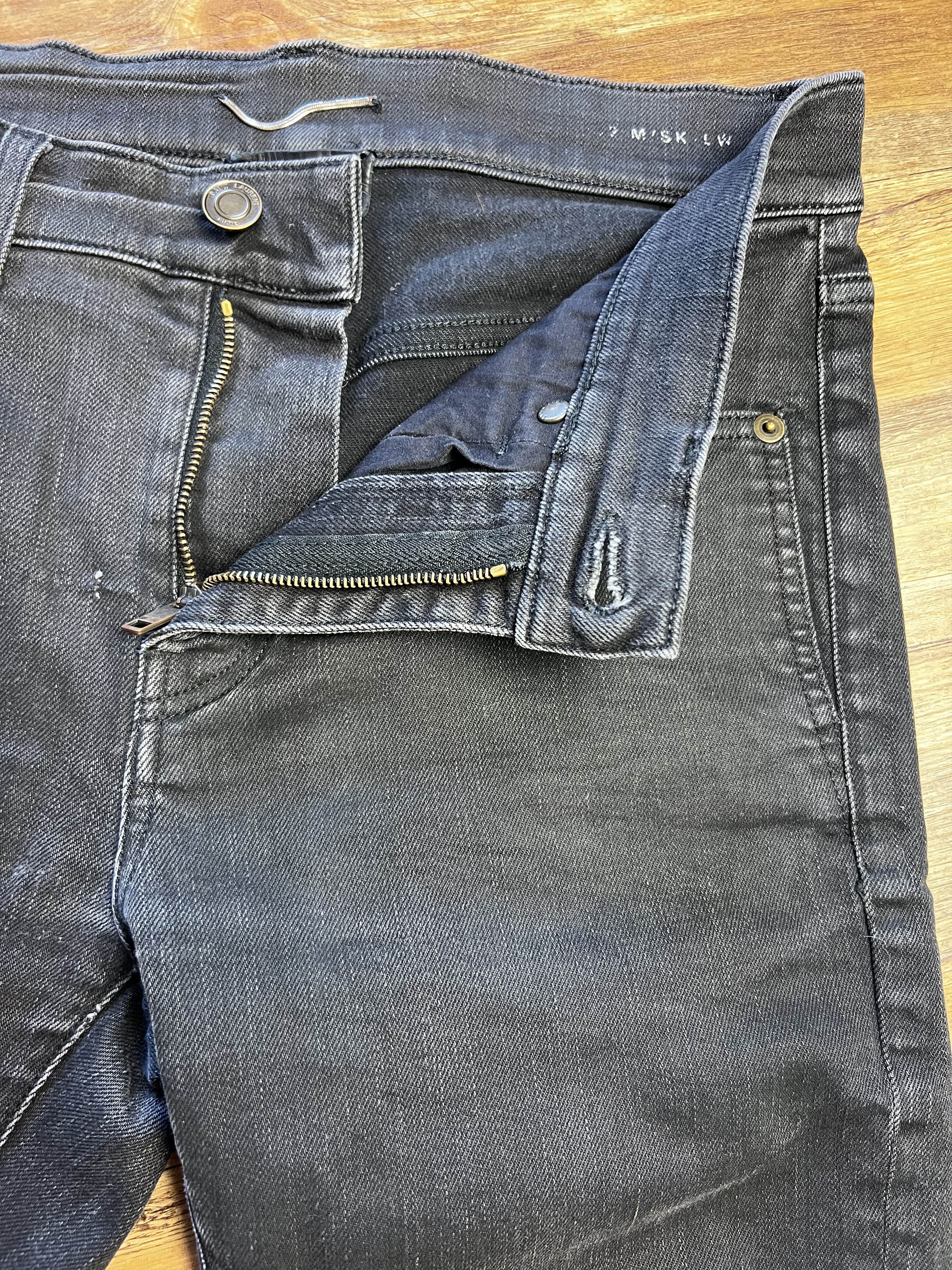 Saint Laurent Paris Saint Laurent Paris D02 Black Skinny Jeans Size US 30 / EU 46 - 2 Thumbnail