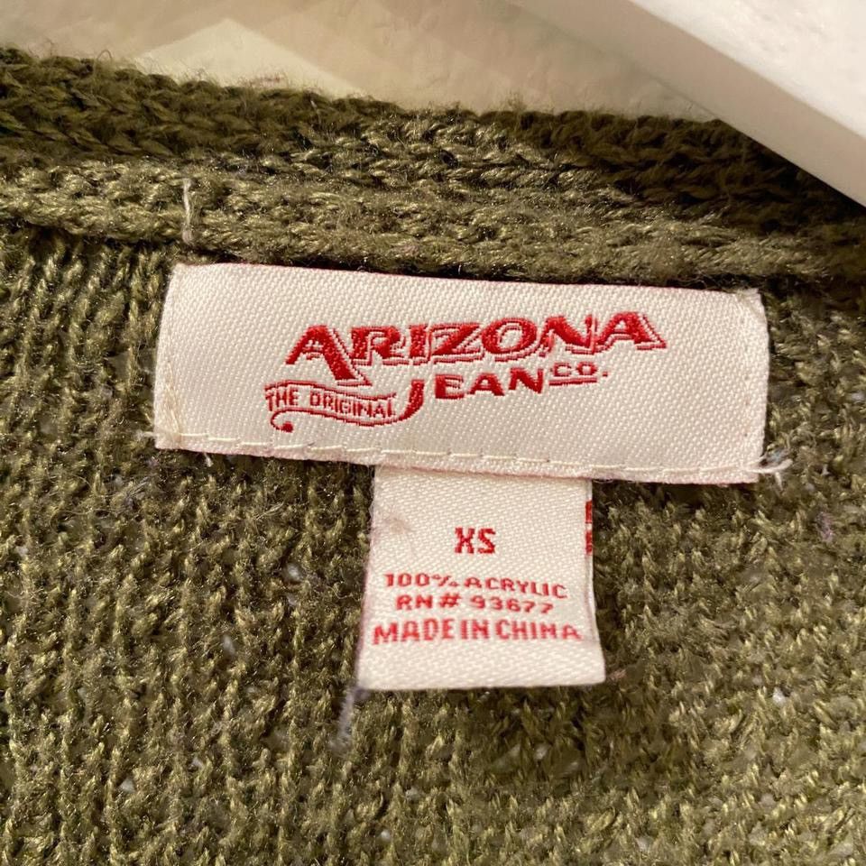 Arizona Jean Co. Arizona Jean Company Dark Green Knit Cardigan Size XS / US 0-2 / IT 36-38 - 8 Thumbnail