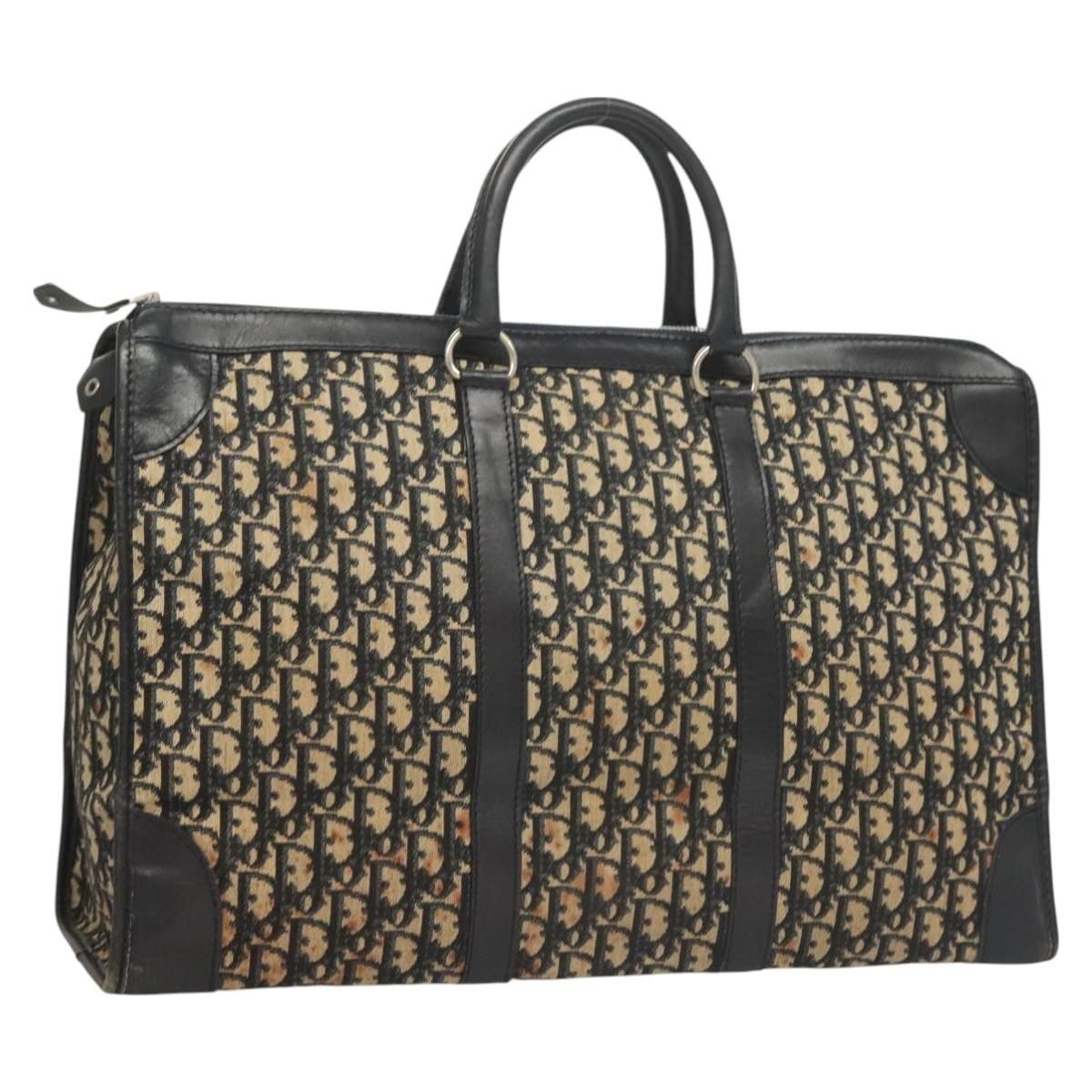 Dior DIOR Trotter Canvas Hand Bag Navy Gold Size ONE SIZE - 1 Thumbnail