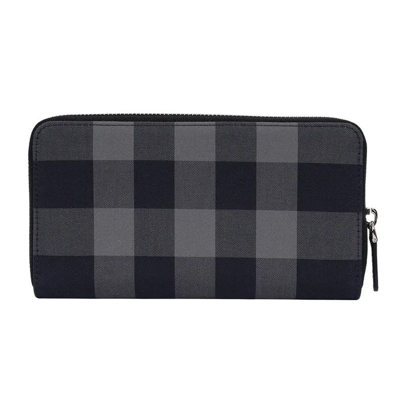 Burberry o1w1db10126 Size: OS / Check Canvas U-Shaped Zipper Wallet Size ONE SIZE - 2 Thumbnail