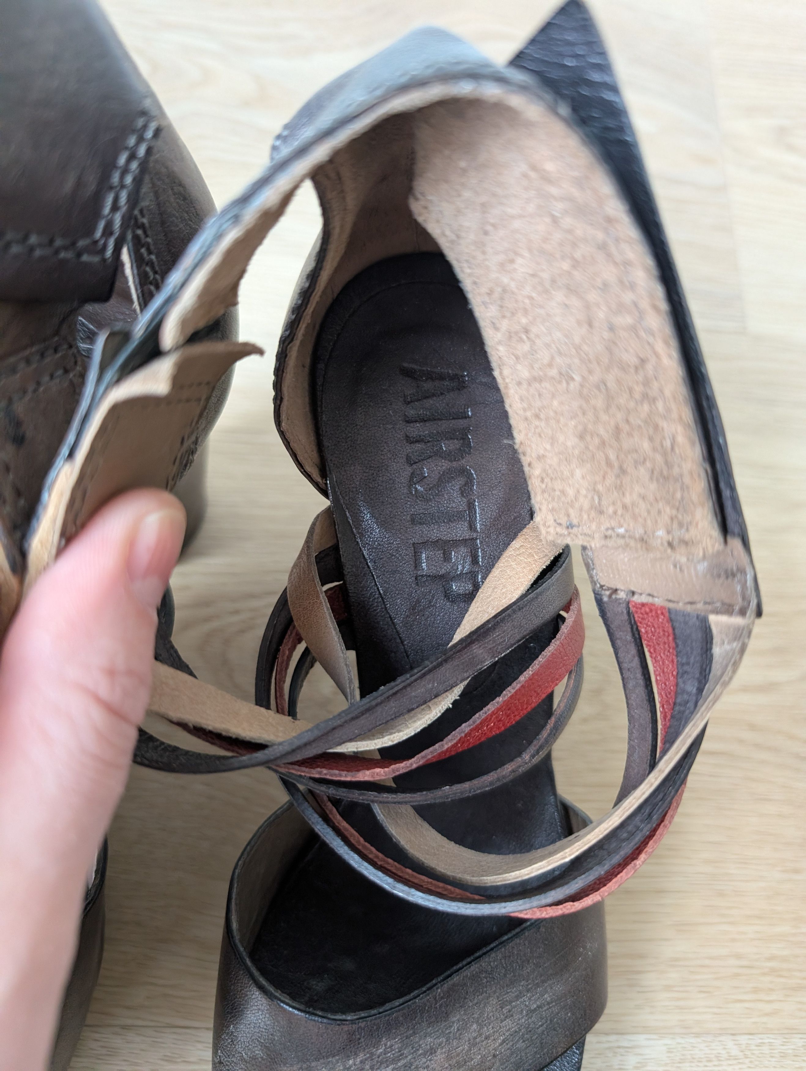 A.S.98 A.S. 98 Italian Womens Strappy Leather Heeled Sandals Size US 6 / IT 36 - 3 Thumbnail