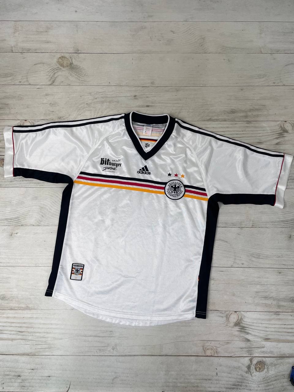Adidas Vintage Adidas Germany 1998 2000 Home Shirt Soccer Jersey Size US L / EU 52-54 / 3 - 1 Thumbnail