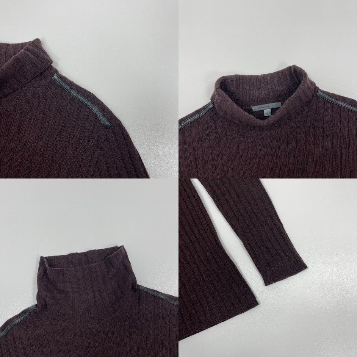 John Varvatos John Varvatos Wool/Cashmere Turtle Neck FA15 Sweater Brown Size US L / EU 52-54 / 3 - 6 Thumbnail