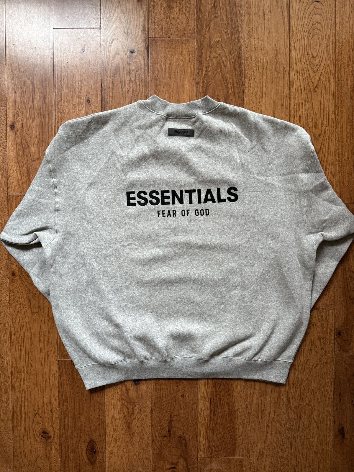 Fear of God Essentials Dark Oatmeal Grey Crewneck Sweatshirt