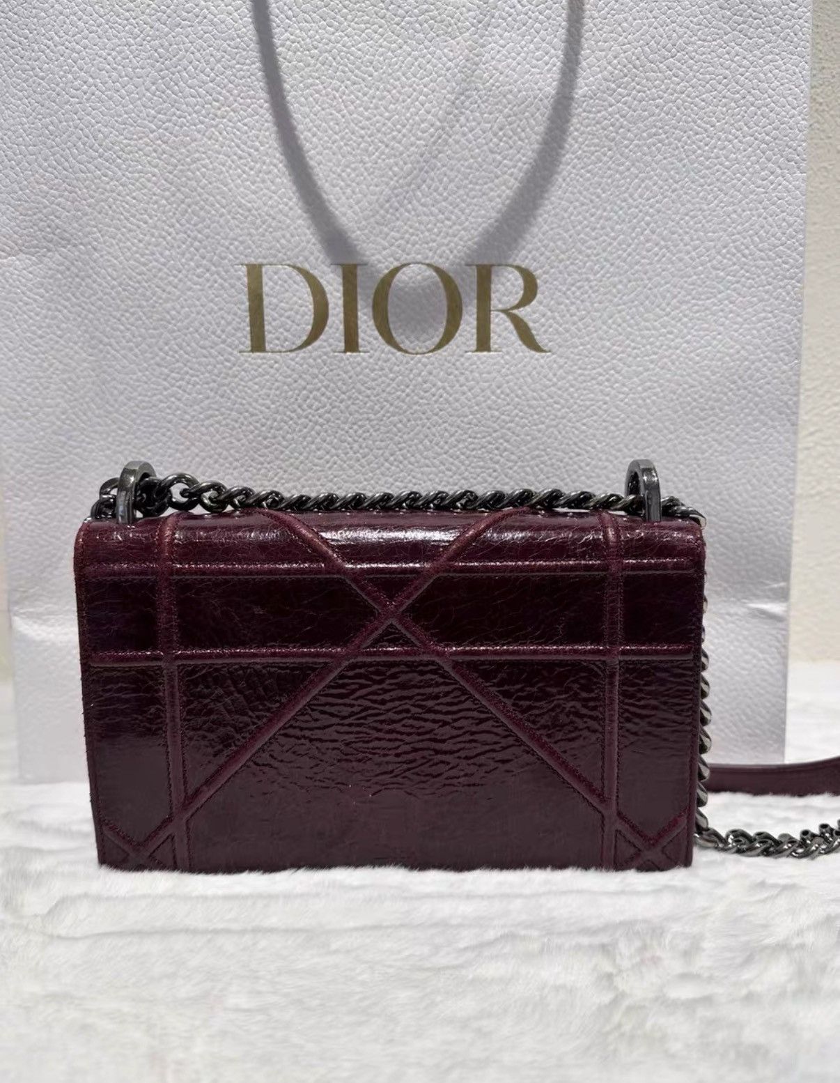 Dior Dior Diorama small burgundy chain bag J38 Size ONE SIZE - 2 Thumbnail