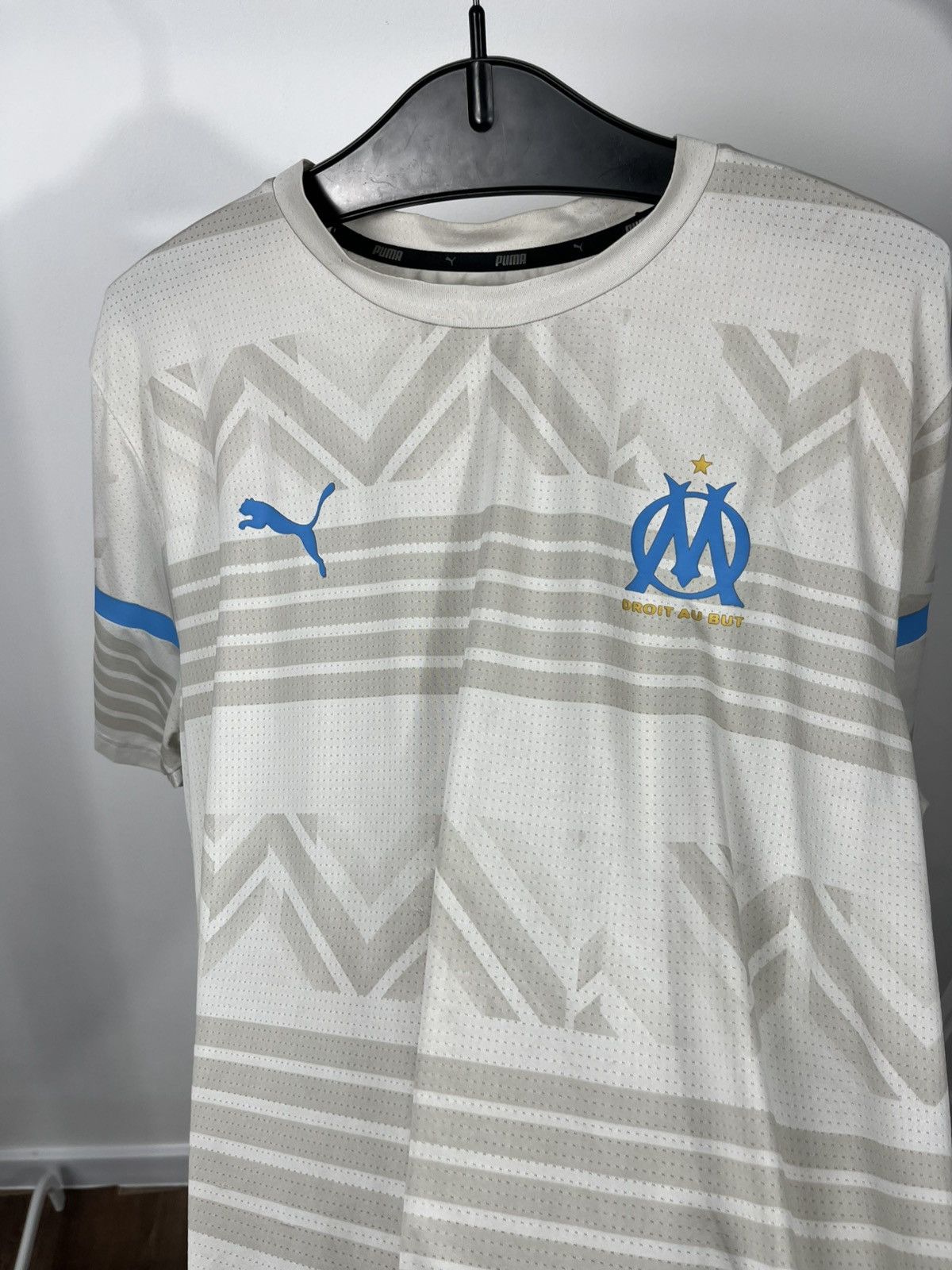 Puma Puma Olympique Marseille DryCell Jersey Beige Blue Size L Size US L / EU 52-54 / 3 - 7 Thumbnail