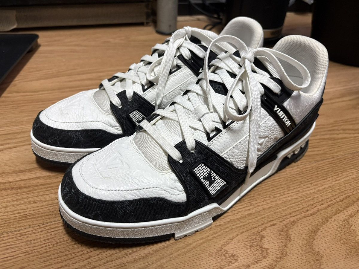 Louis Vuitton Louis Vuitton LV Trainer Black and White Size US 9.5 / EU 42-43 - 8 Thumbnail