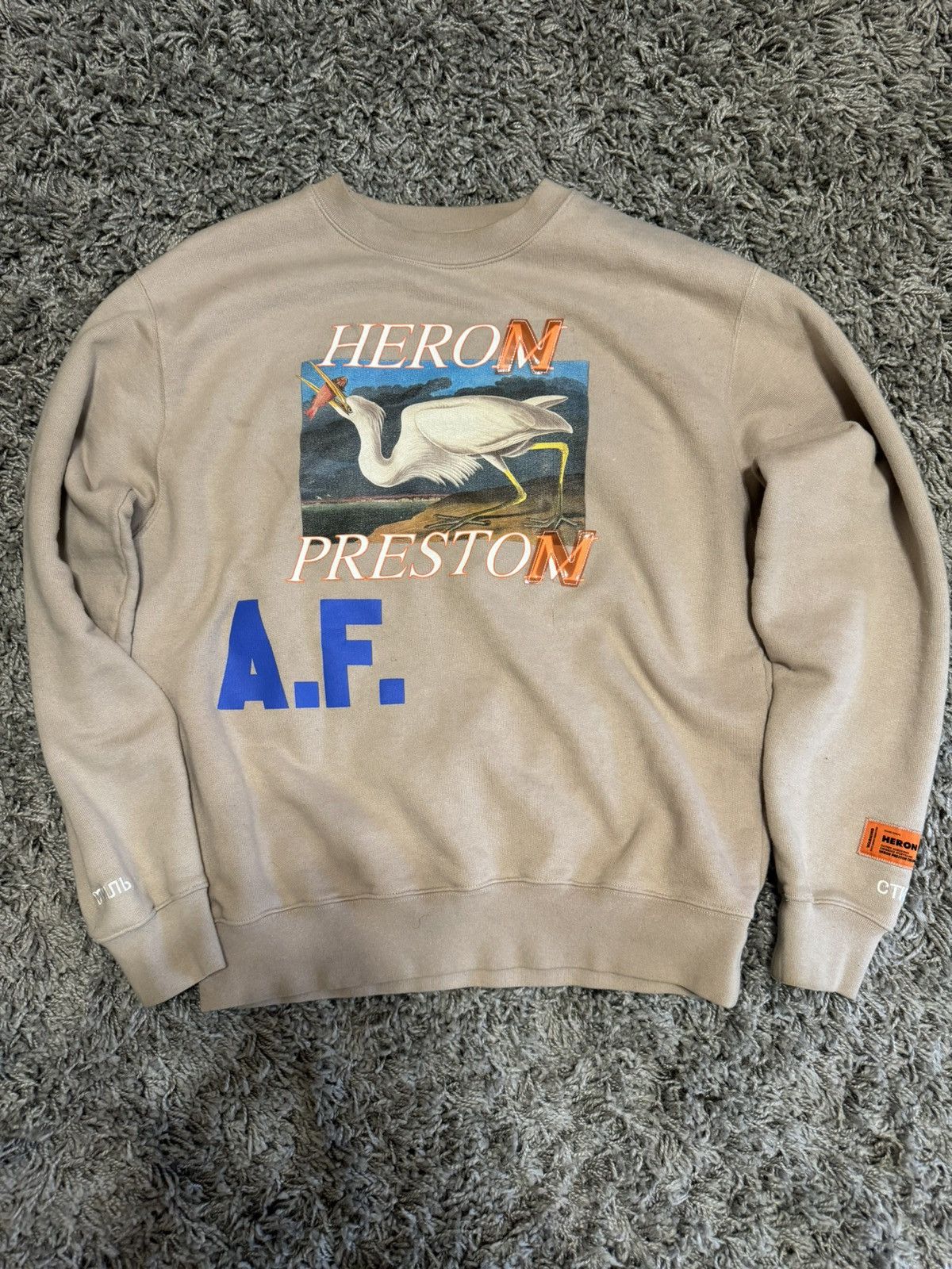 Heron Preston Heron Preston AF Crewneck Size US M / EU 48-50 / 2 - 2 Thumbnail