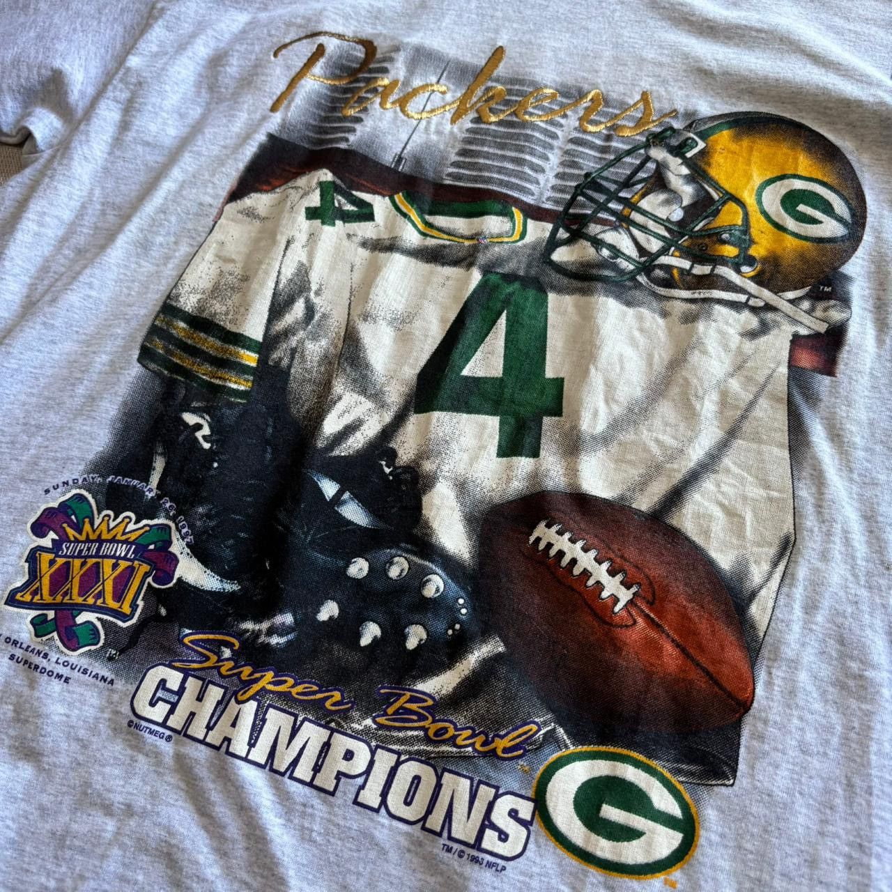 Nutmeg Vintage Nutmeg Super Bowl Packers 1996 Shirt Size US XL / EU 56 / 4 - 3 Thumbnail