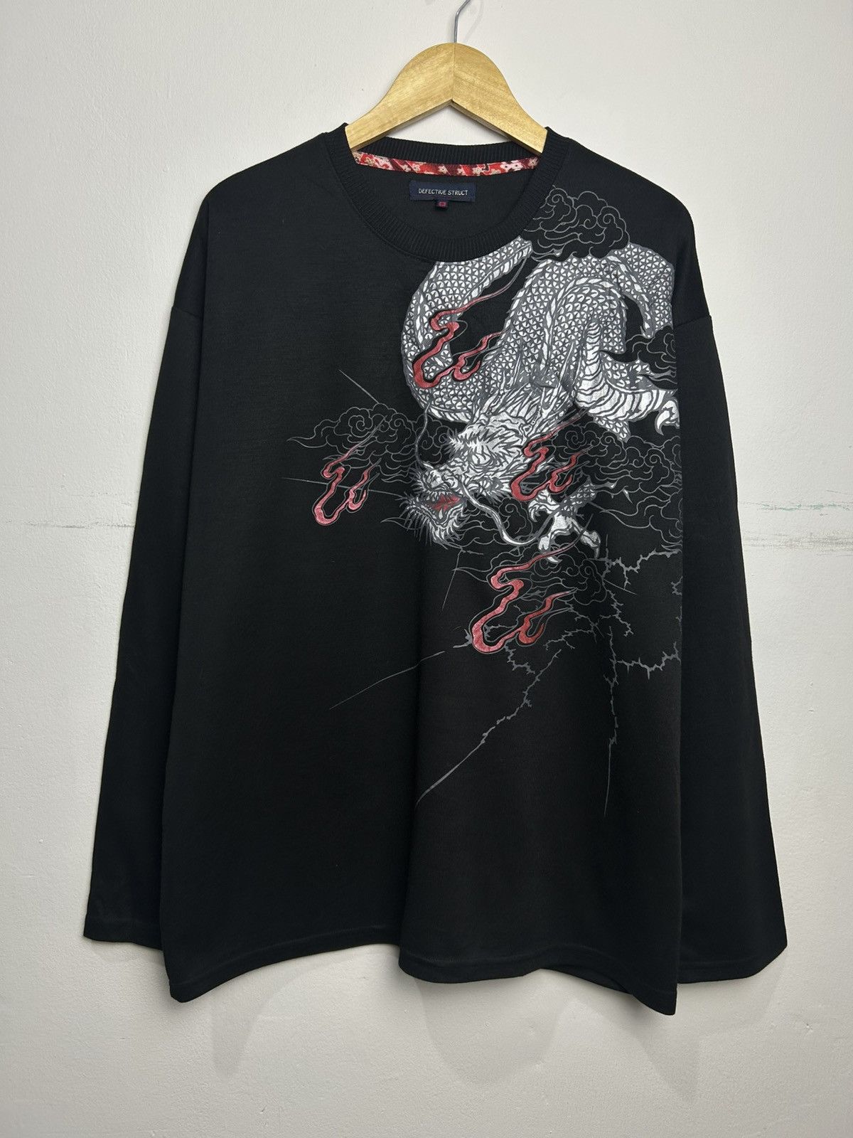 Japanese Brand Defective struct fire dragon sukajan t-shirt Size US XXL / EU 58 / 5 - 2 Thumbnail