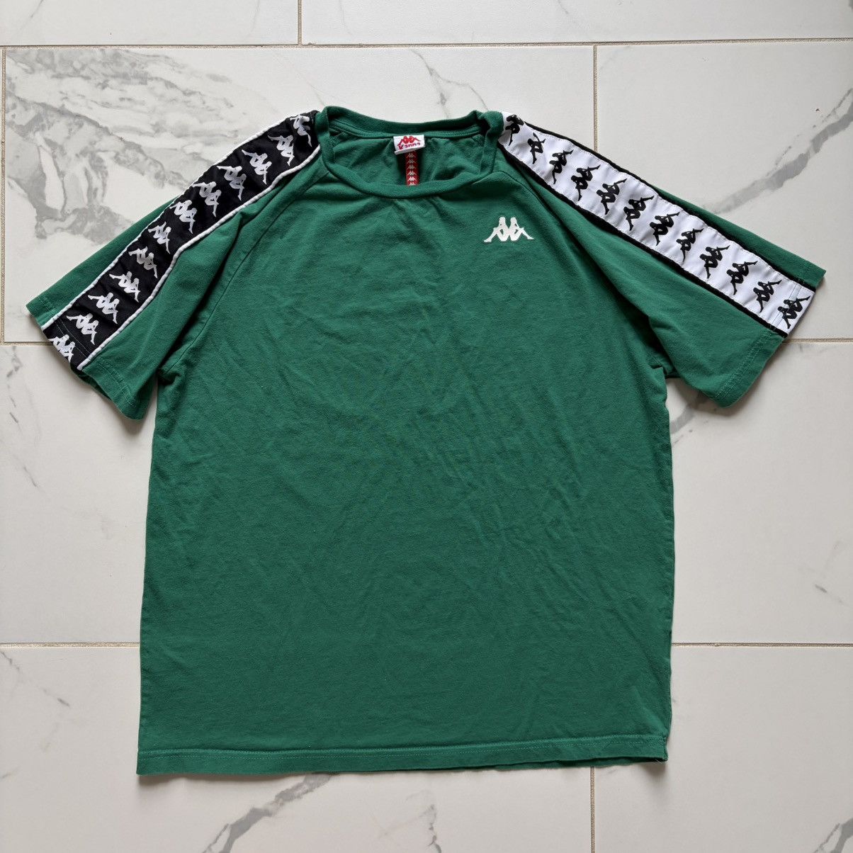 Kappa Kappa 222 Banda Coen Slim T Shirt Tee Size M Green White Size US M / EU 48-50 / 2 - 1 Thumbnail