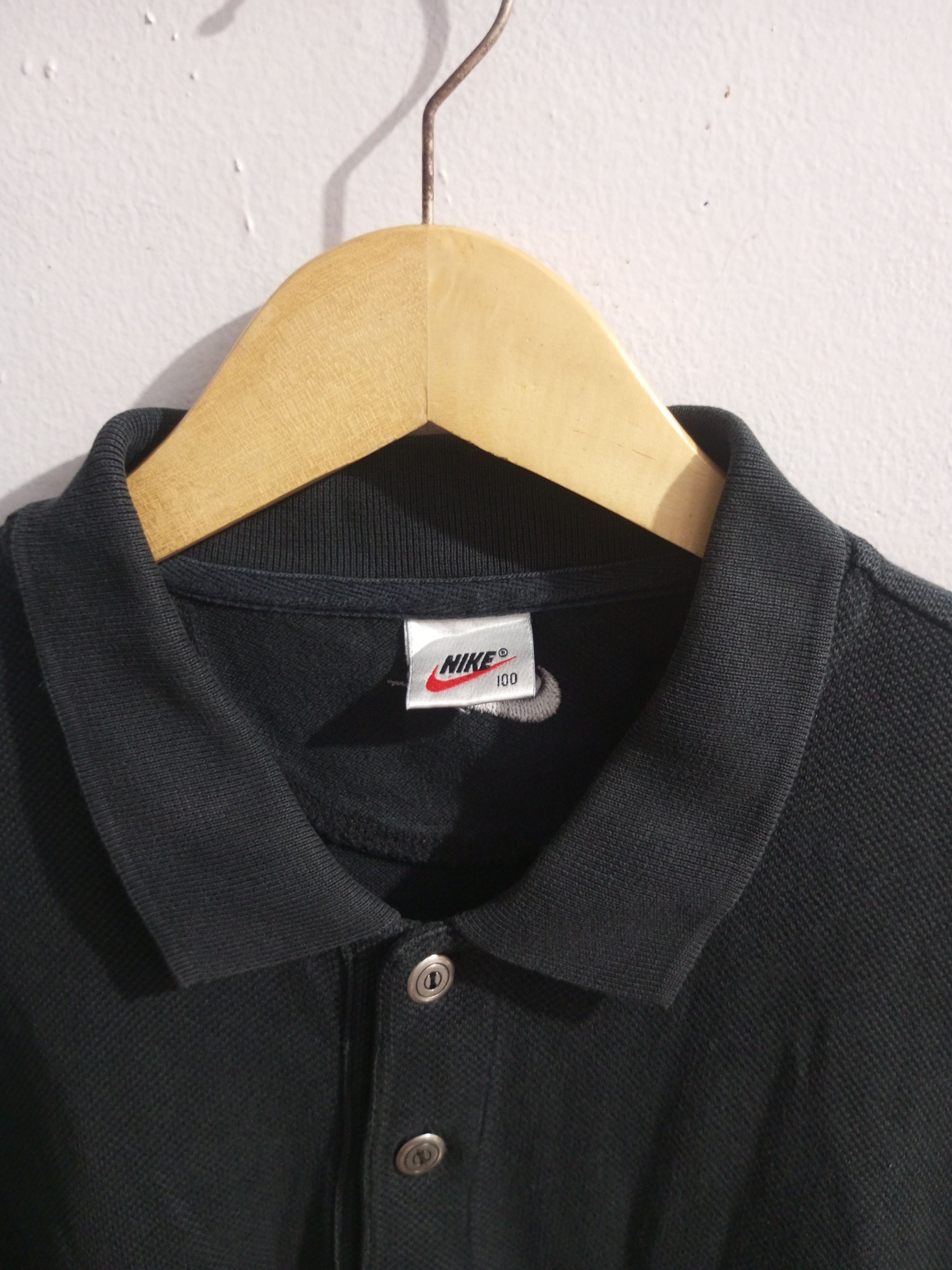 Nike × Vintage Vintage Nike jumpman sunfadded long sleeve polos Size US L / EU 52-54 / 3 - 3 Thumbnail