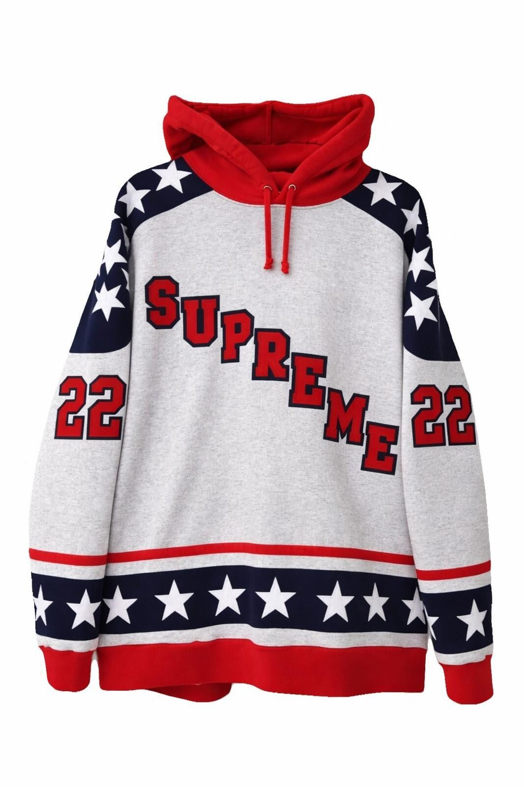 Supreme Supreme Glitter Arc Hooded Sweatshirt 'Grey' | Grailed