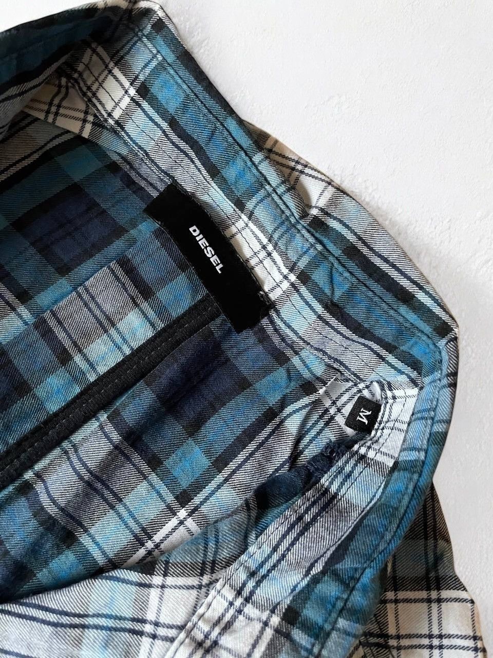 Designer × Diesel × Vintage DIESEL PATCHWORK CHECKED PLAID SHIRT FLANNEL ARTWORK y2k Size US M / EU 48-50 / 2 - 8 Thumbnail