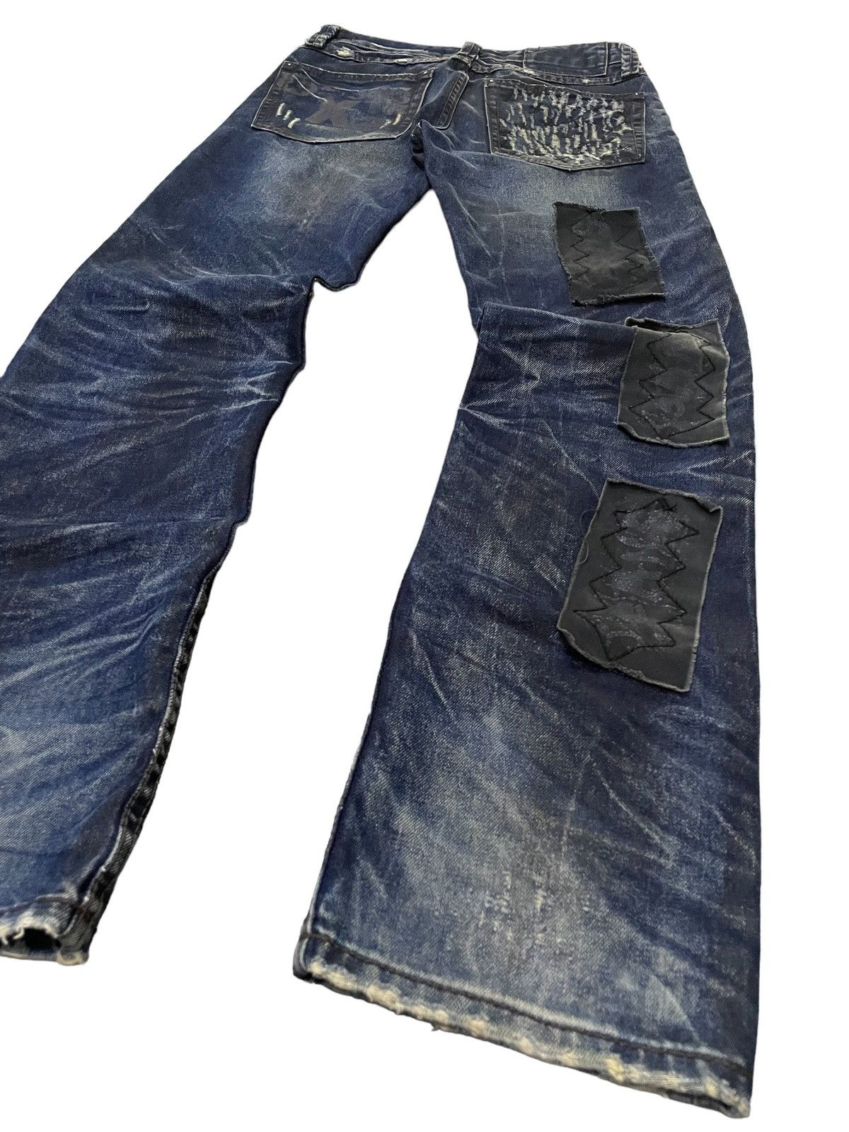 Japanese Brand × Kapital Cattan Farm Japan Uru Boro Claw Mark Dirt Wash Jeans Size US 30 / EU 46 - 20 Thumbnail