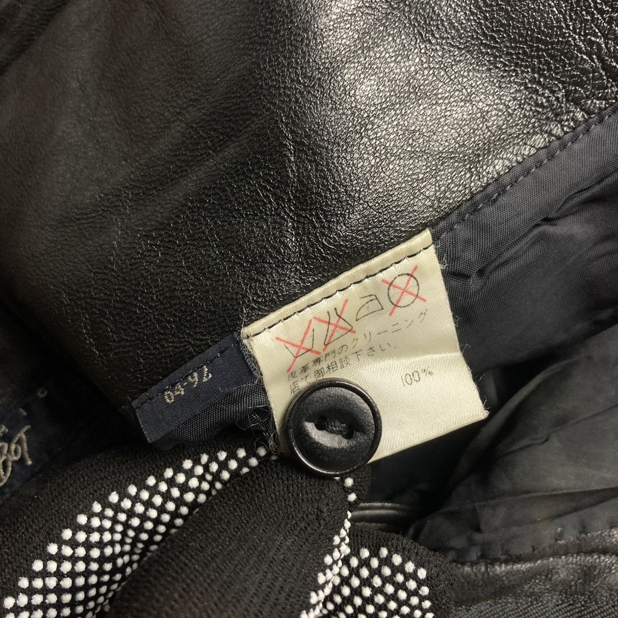Japanese Brand 🇯🇵 VINTAGE ROPE CHIC G GALUBOT GENUINE LEATHER PANTS Size 26" / US 2 / IT 38 - 9 Thumbnail
