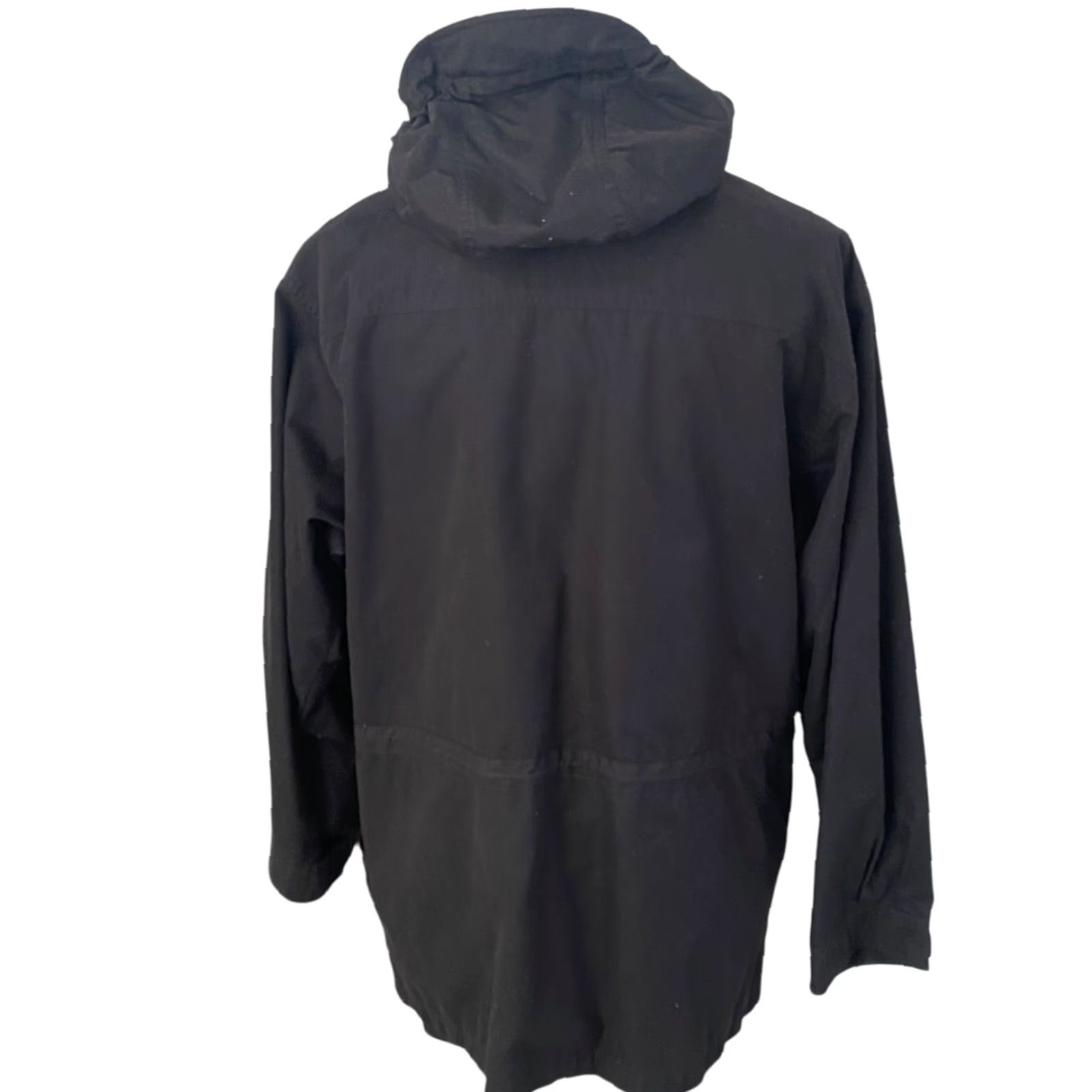 Eddie Bauer VINTAGE Eddie Bauer Mens Parka Jacket Hooded Fleece Lined Wool Blend 65% Poly 35% Cotton Black M Reg Mens Size US M / EU 48-50 / 2 - 7 Thumbnail