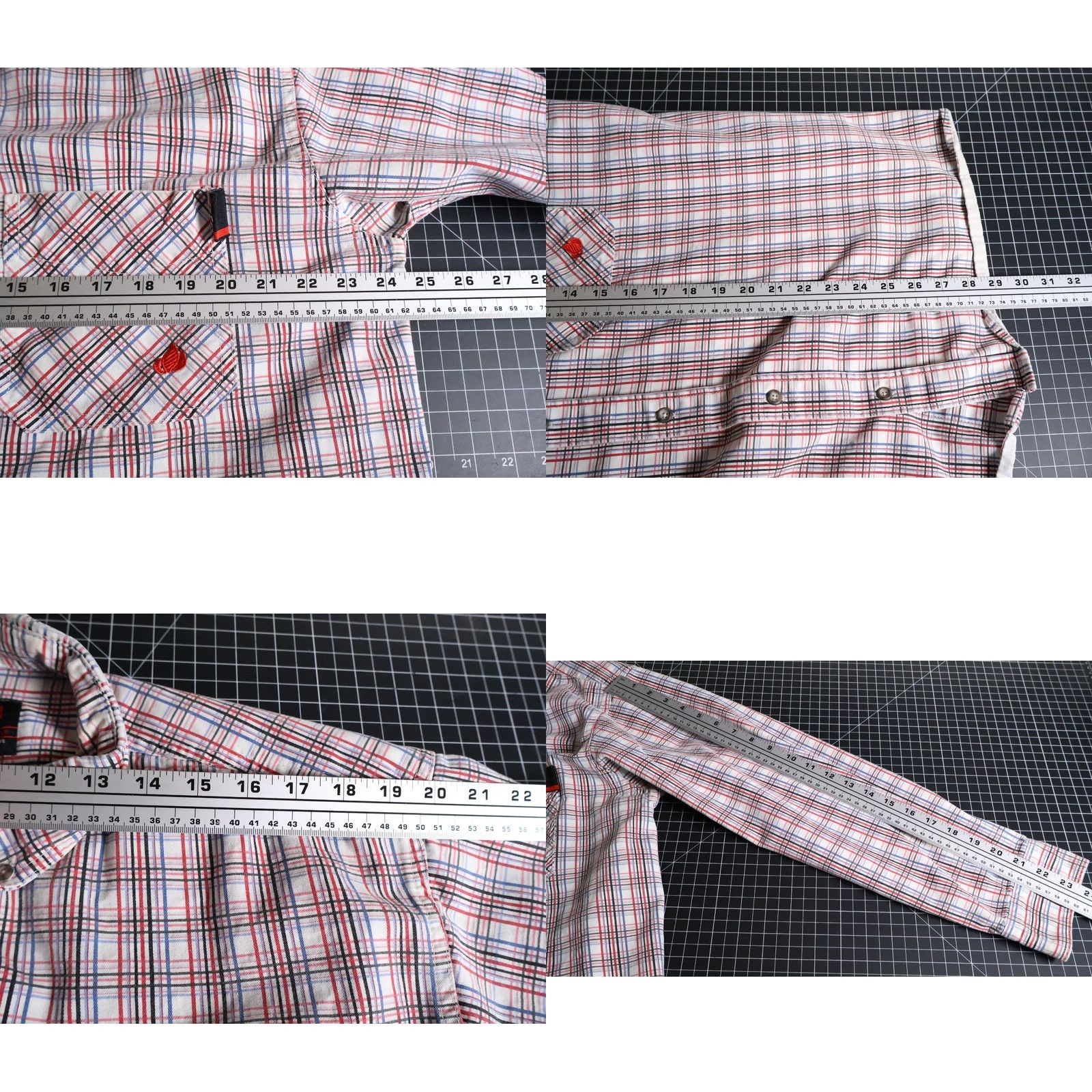 Vintage VINTAGE Forge FR Shirt Men's XL Red White Check Long Sleeve NFPA 2112 CAT 2 Workwear Size US XL / EU 56 / 4 - 8 Thumbnail