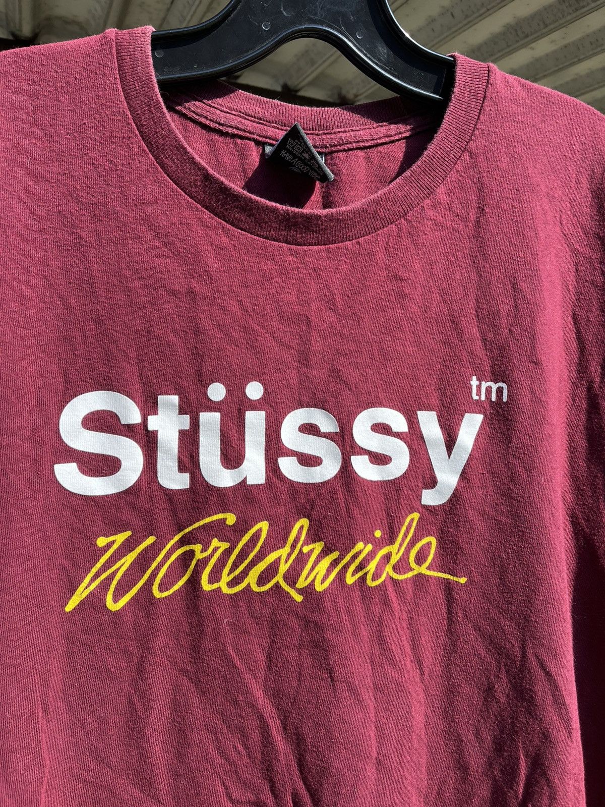 Stussy Vintage Stussy boxy oversize spellout tee y2k skate style Size US L / EU 52-54 / 3 - 1 Thumbnail