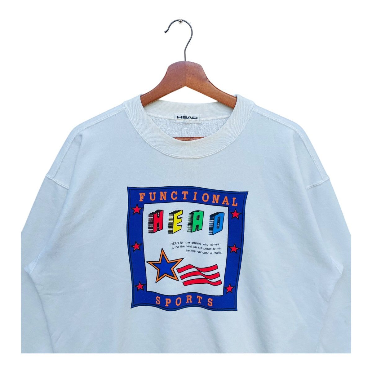 Japanese Brand Vintage Head Sports Sweatshirt Pullover Jumper Crewneck Size US L / EU 52-54 / 3 - 2 Thumbnail