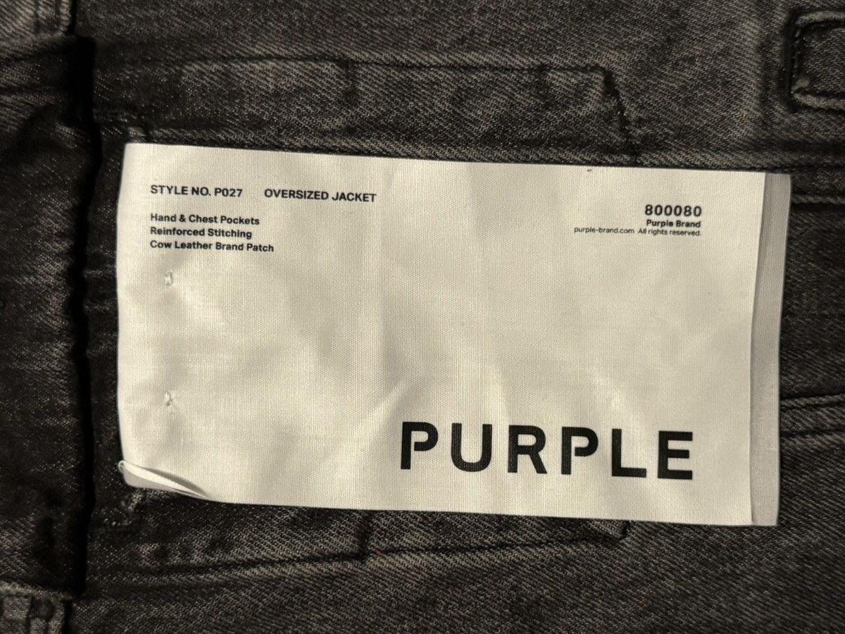 Purple Brand Purple Brand Black Embossed Monogram Denim Jacket New Size US S / EU 44-46 / 1 - 2 Thumbnail