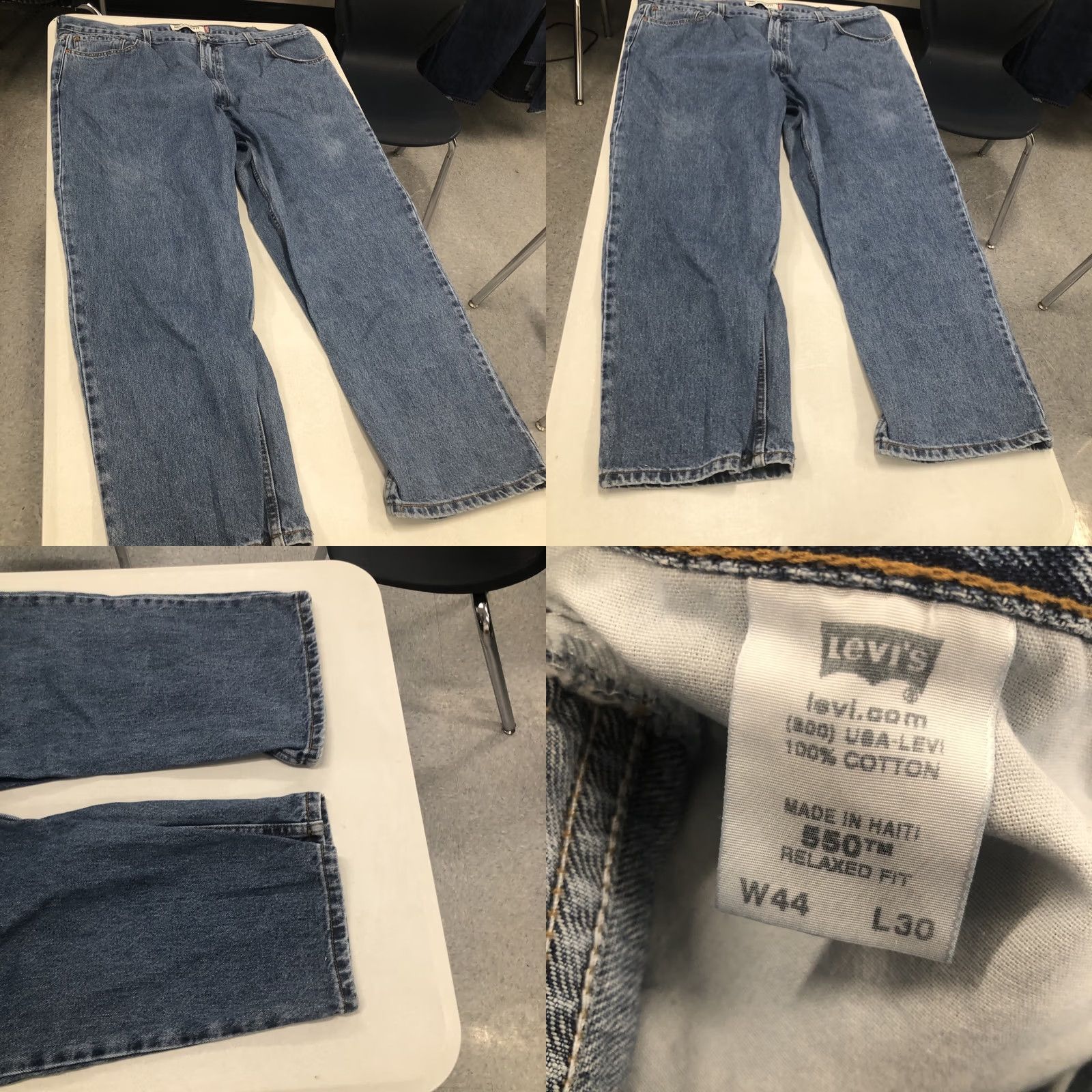 Levi's Levi's 550 Relaxed Fit Straight Jeans Blue 42x29 Men Size US 42 / EU 58 - 9 Thumbnail