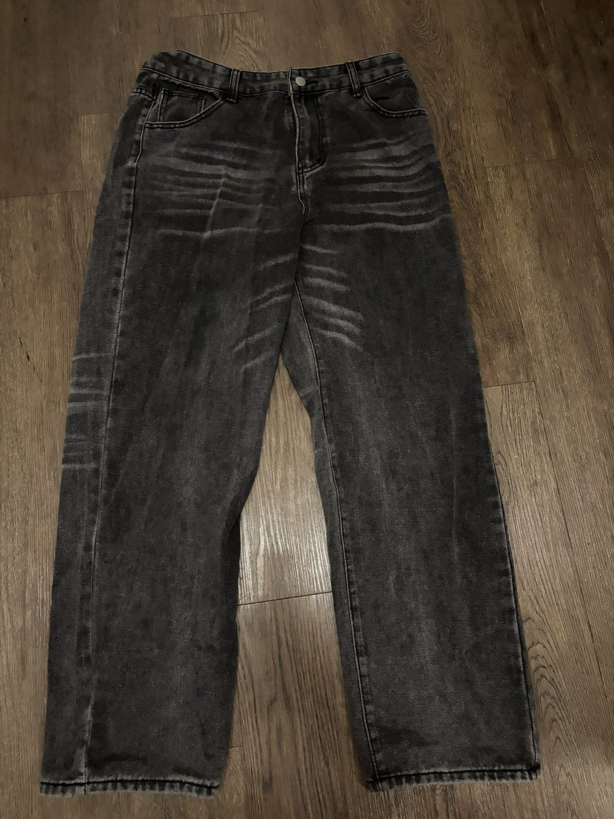 Other Men’s Black baggy straight leg jeans Size US 32 / EU 48 - 2 Thumbnail