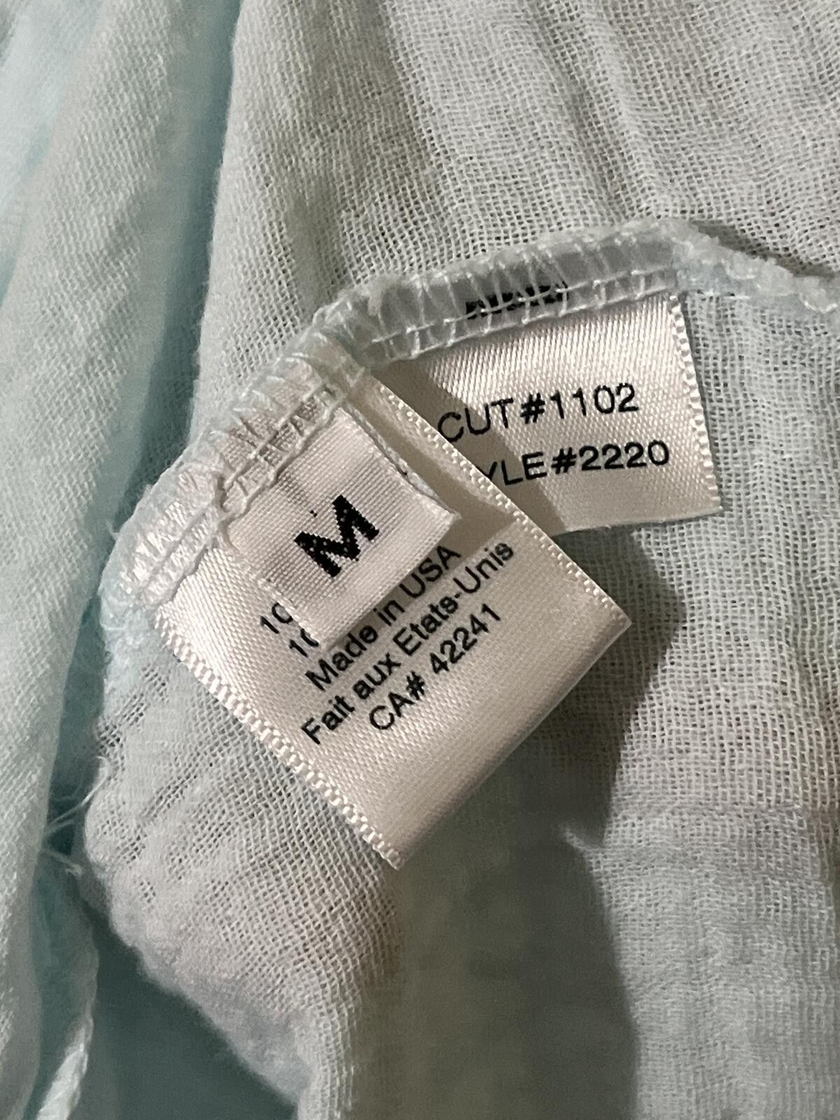G-Star Stark X Guaze Light Blue Puff Sleeve Maxi Dress M $188 Size M / US 6-8 / IT 42-44 - 8 Thumbnail