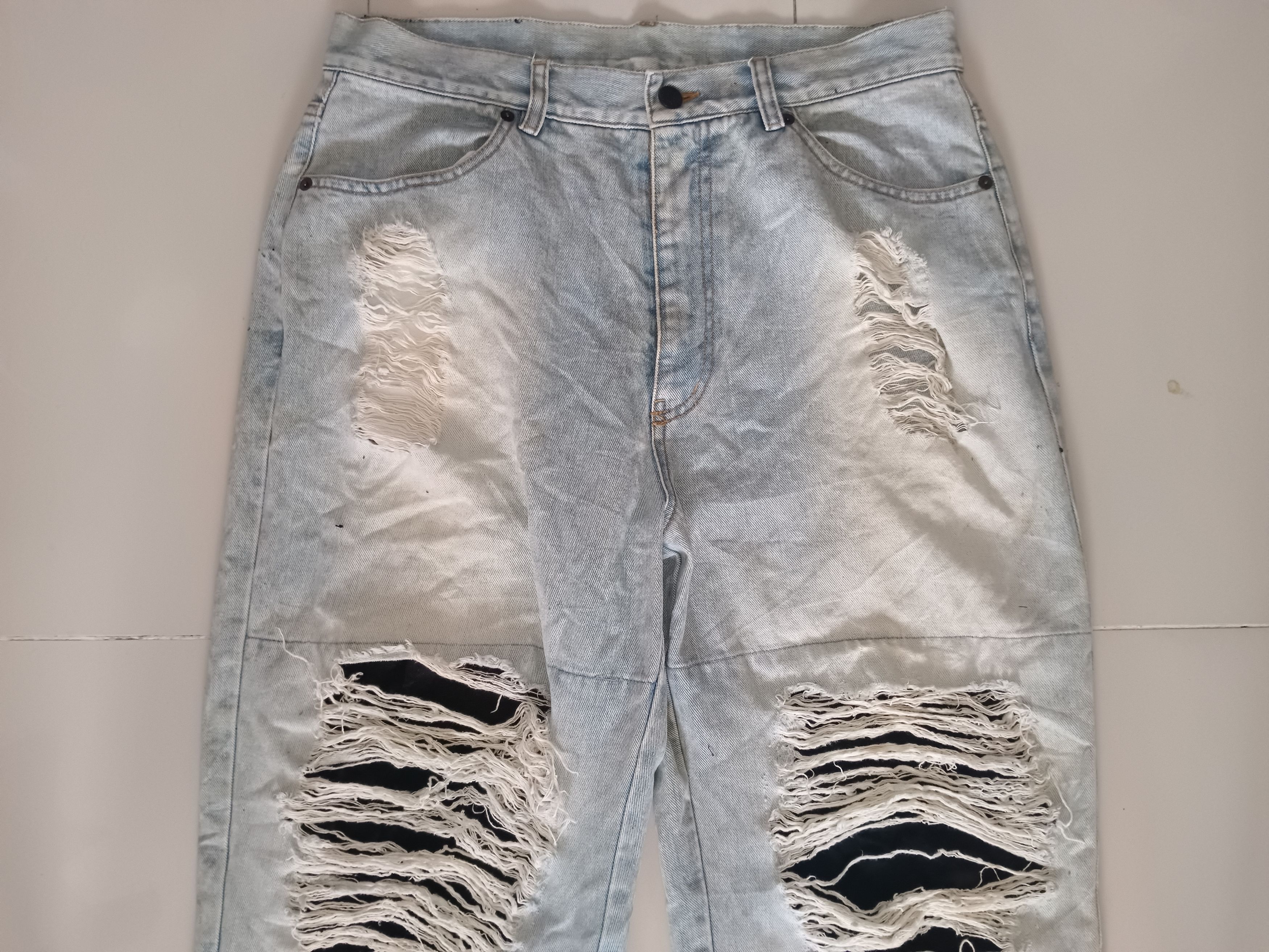 Japanese Brand Vintage Y2K Breath destroy Jeans Size US 34 / EU 50 - 5 Thumbnail