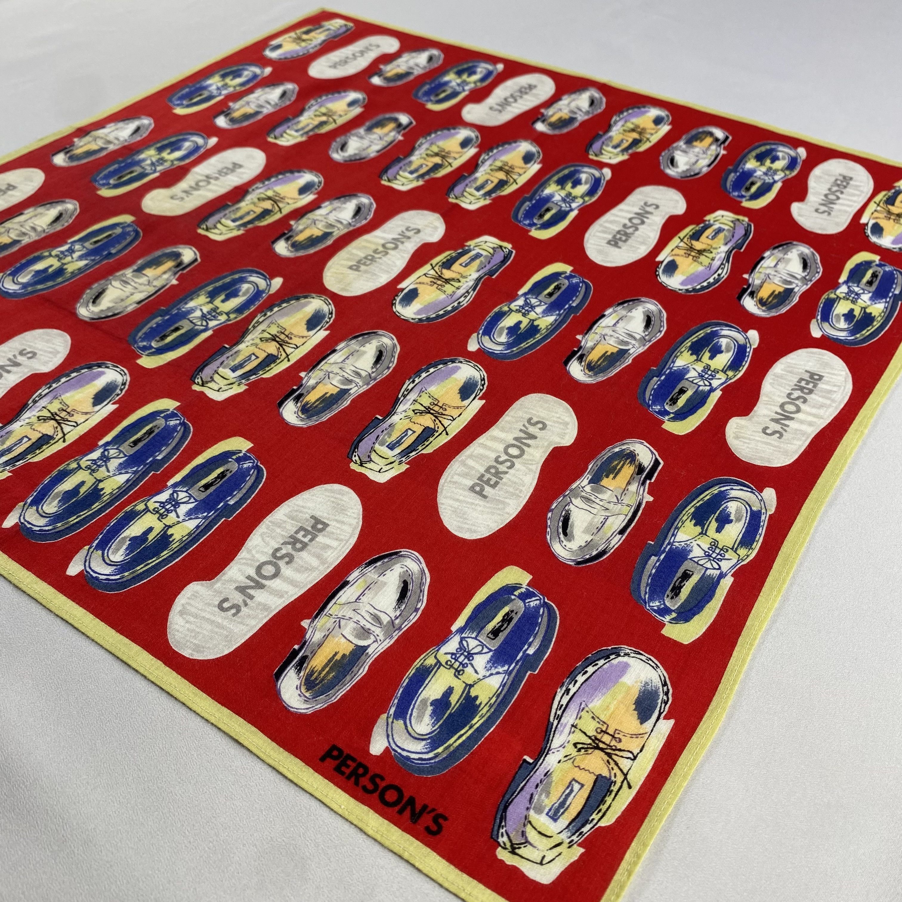 PERSON'S × Vintage Persons Neckerchief / Bandana / Handkerchief-P1546 Size ONE SIZE - 2 Thumbnail