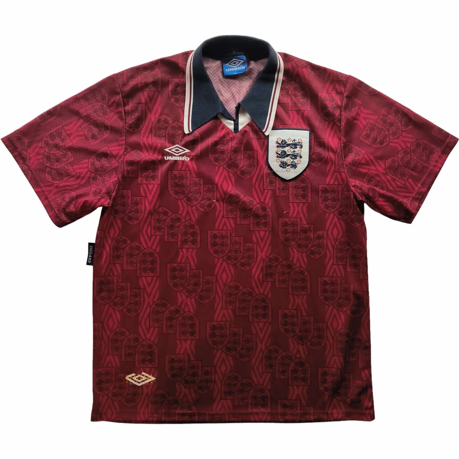 Umbro England 1993-95 Umbro away football jersey size XL Size US XL / EU 56 / 4 - 1 Thumbnail