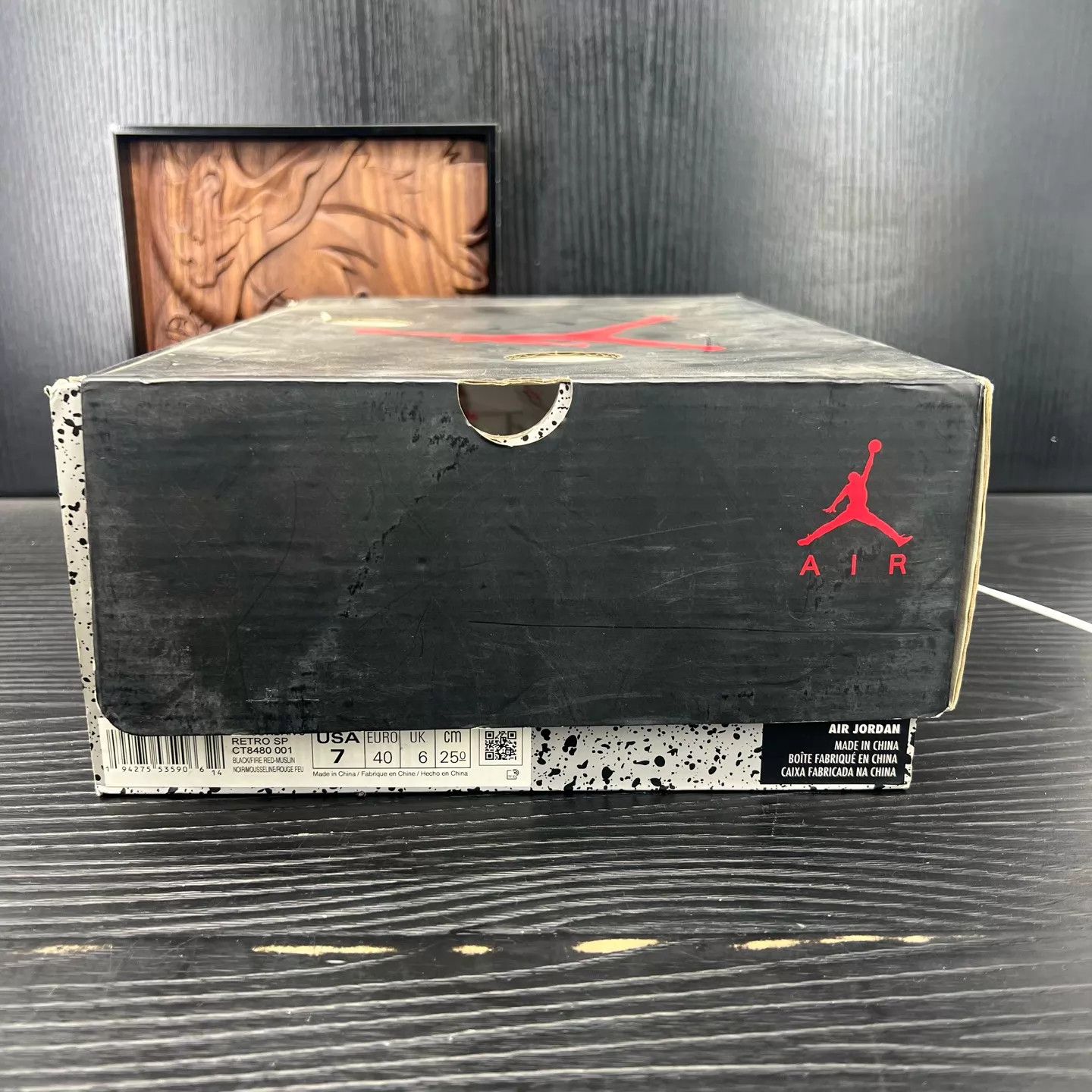 Nike Off-White Air Jordan 5 'Black Wing' Size 40 Size US 7 / EU 40 - 9 Thumbnail