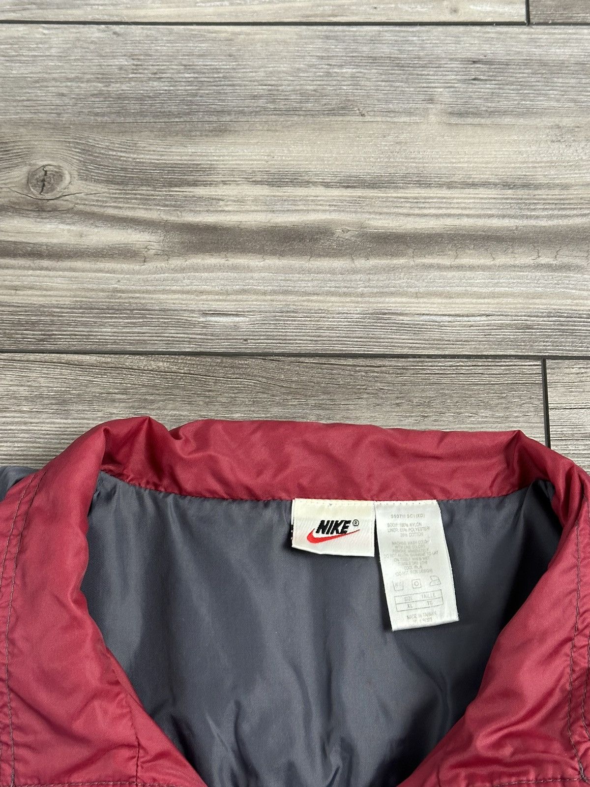 Nike × Vintage Vintage 90’s Nike Full Zip Windbreaker Size US XL / EU 56 / 4 - 3 Thumbnail