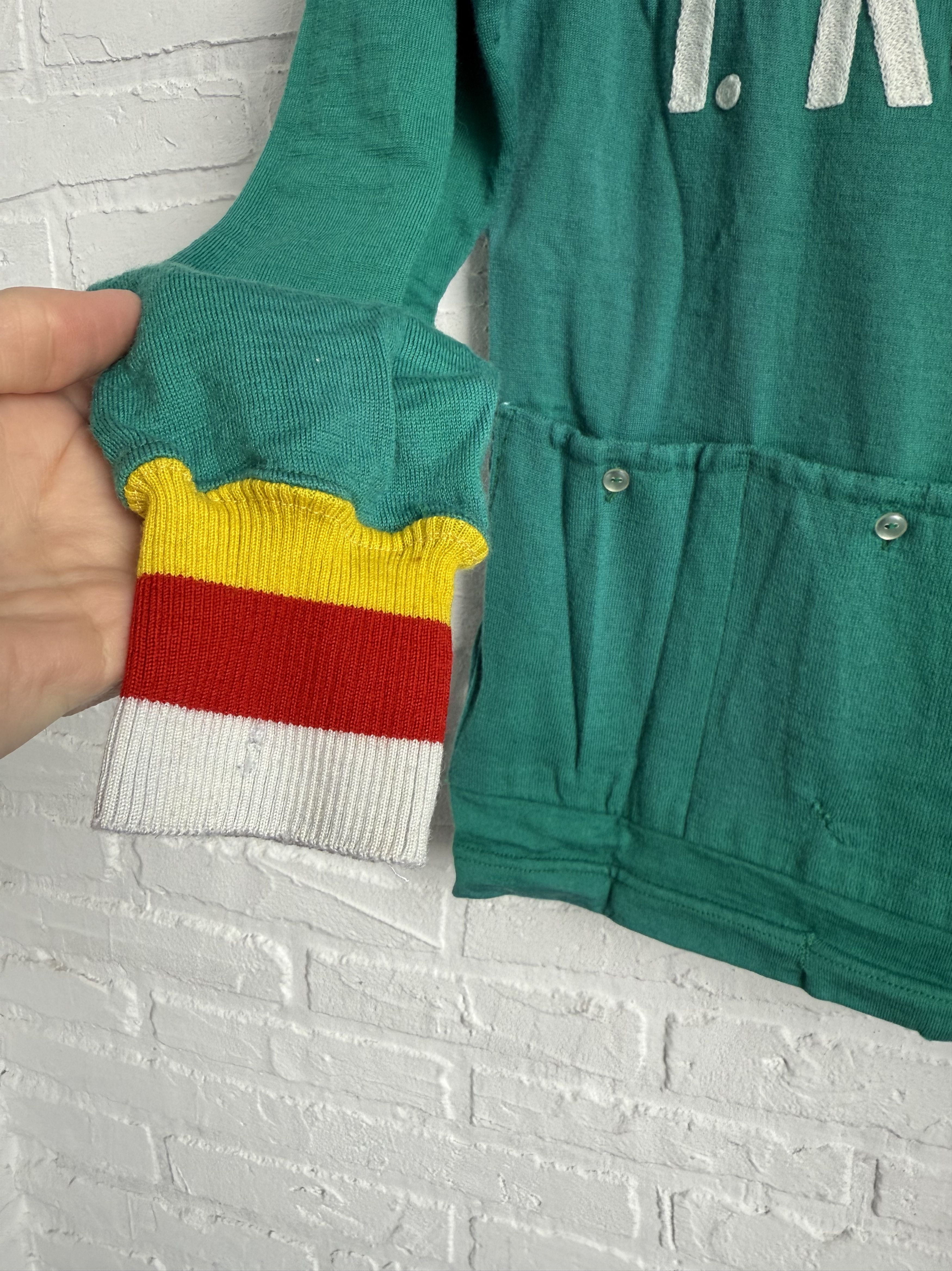 Other RARE Vintage 1970s De Marchi wool cycling jersey 1.KSRC Size US M / EU 48-50 / 2 - 17 Thumbnail