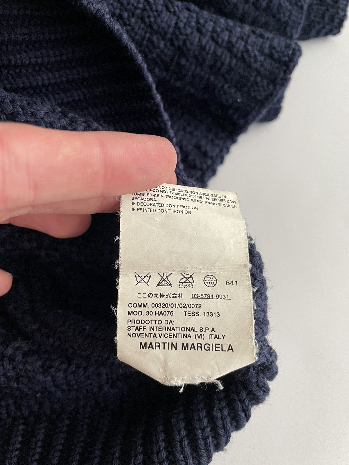 Maison Margiela Martin Margiela AW07 Check Weave Heavy Wool Sweater Size US S / EU 44-46 / 1 - 7 Thumbnail