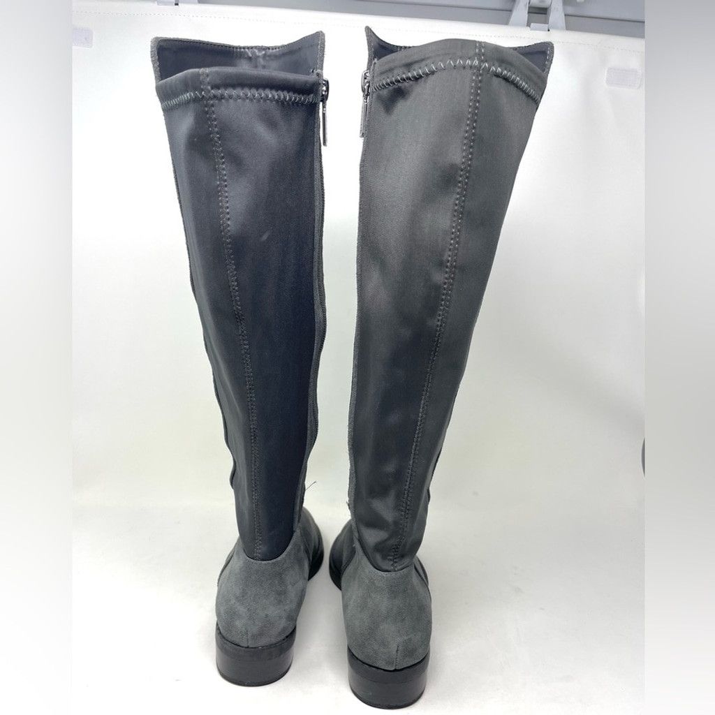 Blondo Blondo Waterproof Grey Suede Leather Riding Boots Size 7.5 Size US 7.5 / IT 37.5 - 7 Thumbnail