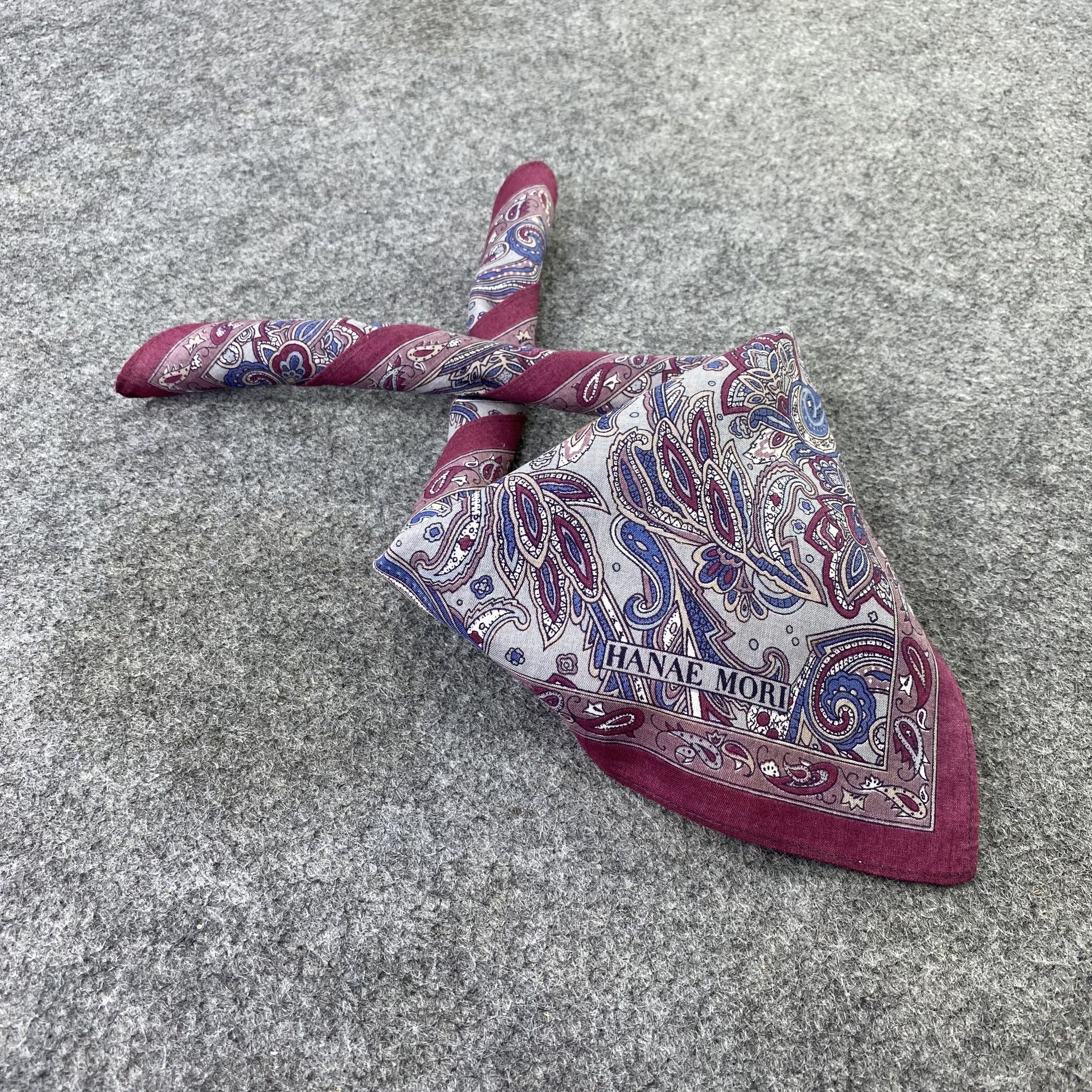 Hanae Mori Hanae Mori Paislee Handkerchief / Bandana / Neckerchief-B894 Size ONE SIZE - 1 Thumbnail