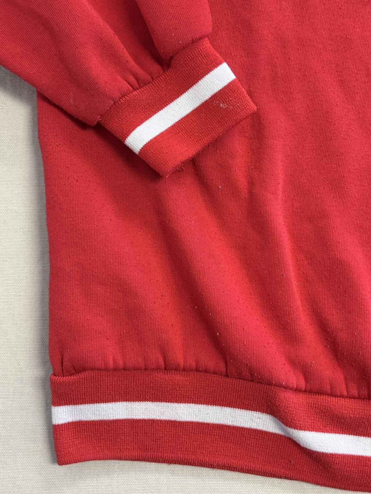 Designer Chicago Red Crewneck - Puff Varsity Style Chicago City - L Size US L / EU 52-54 / 3 - 4 Thumbnail