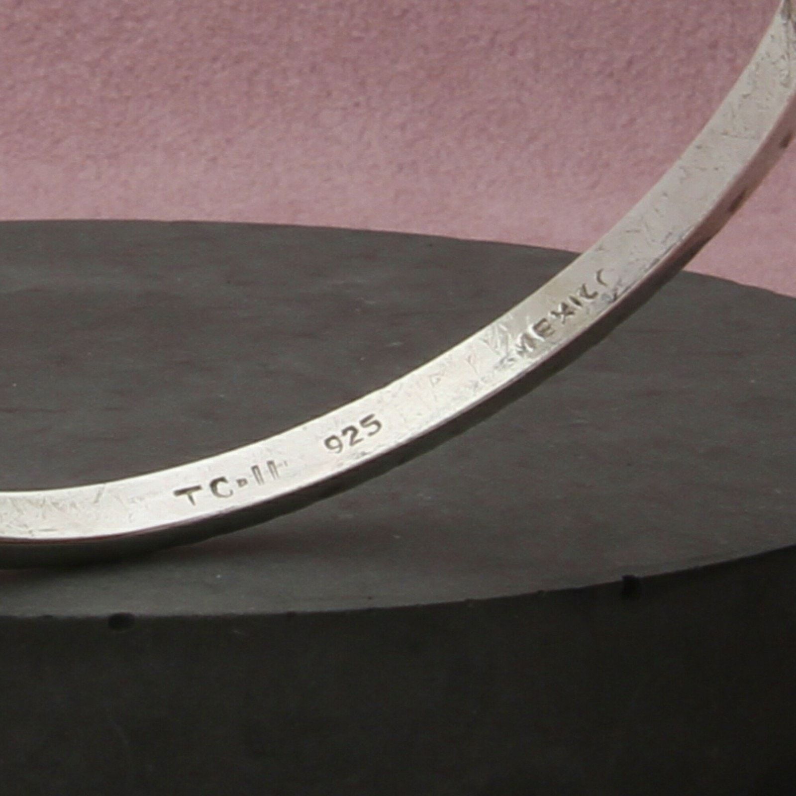 Sterling Silver taxco mexico sterling silver scroll bracelet size 6.5in Size ONE SIZE - 3 Thumbnail