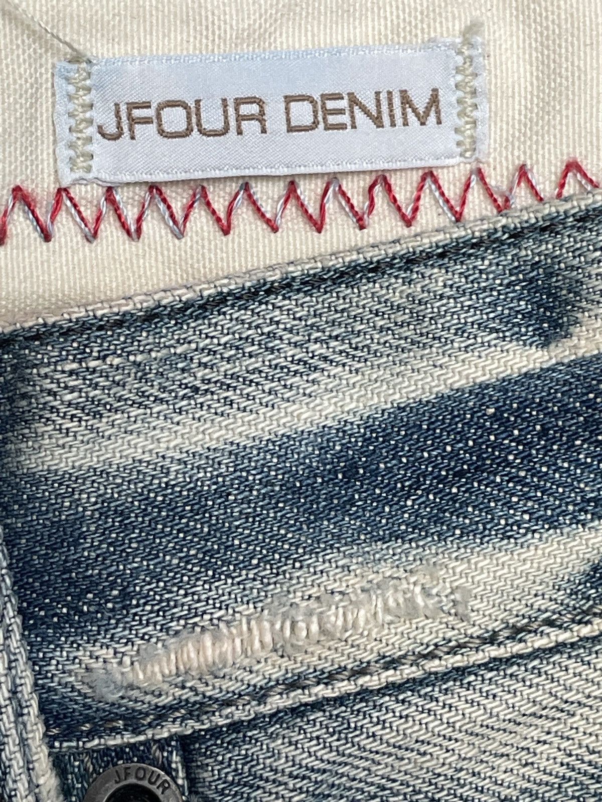 Japanese Brand × Vintage Rare Design Vintage Japanese Brand Jfour Baggy Jeans 2000s Size US 34 / EU 50 - 11 Thumbnail