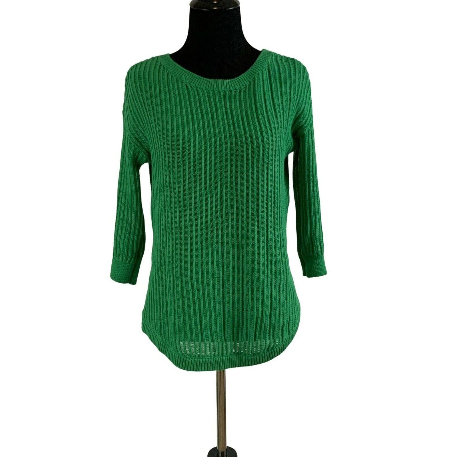 Gap Gap green 3/4 sleeve open knit sweater XS Size XS / US 0-2 / IT 36-38 - 5 Thumbnail