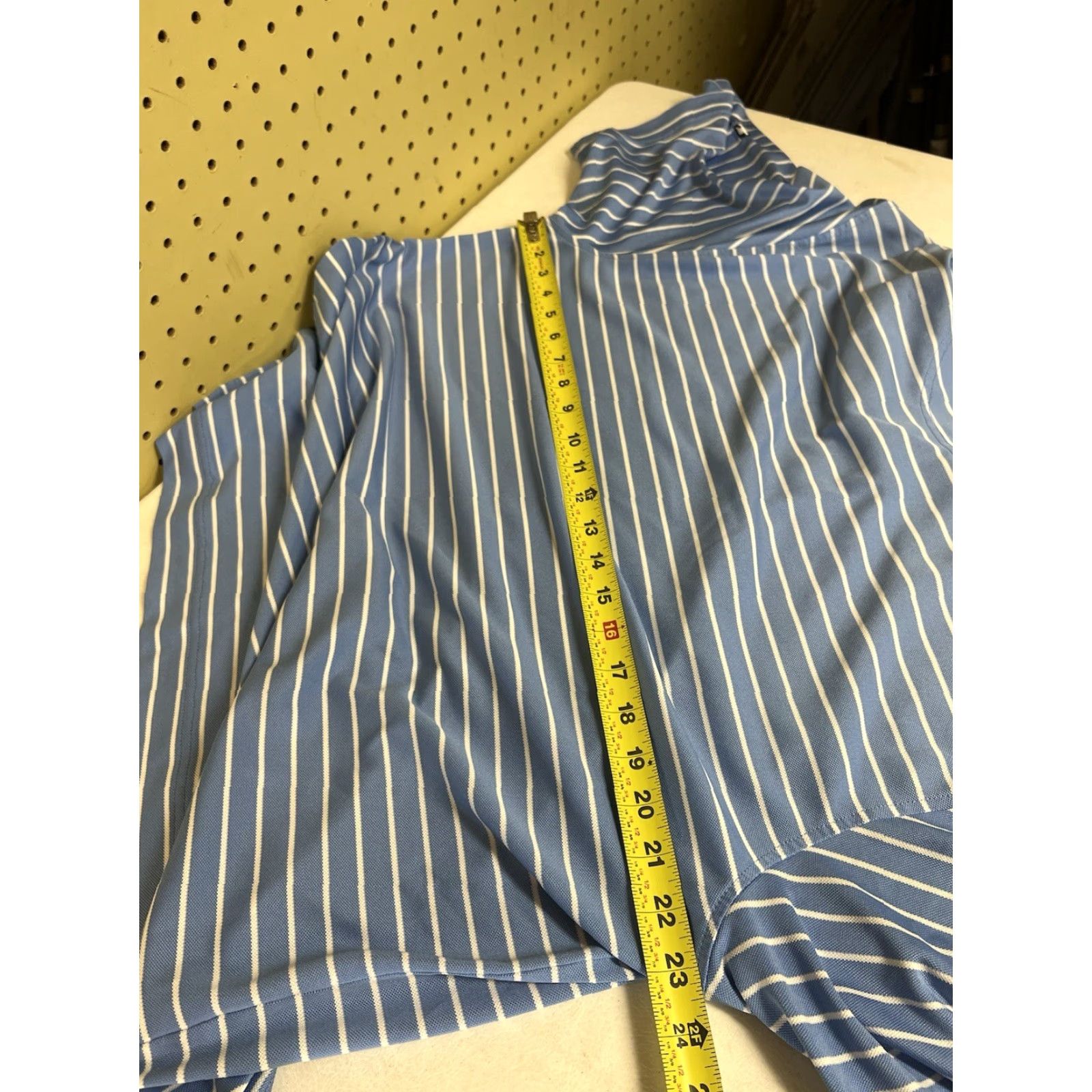 Footjoy Mens FootJoy Polo Shirt Striped Blue L Multicolor Short Sleeve Collared Button-Up Polo Shirt 90s? Size US L / EU 52-54 / 3 - 6 Thumbnail